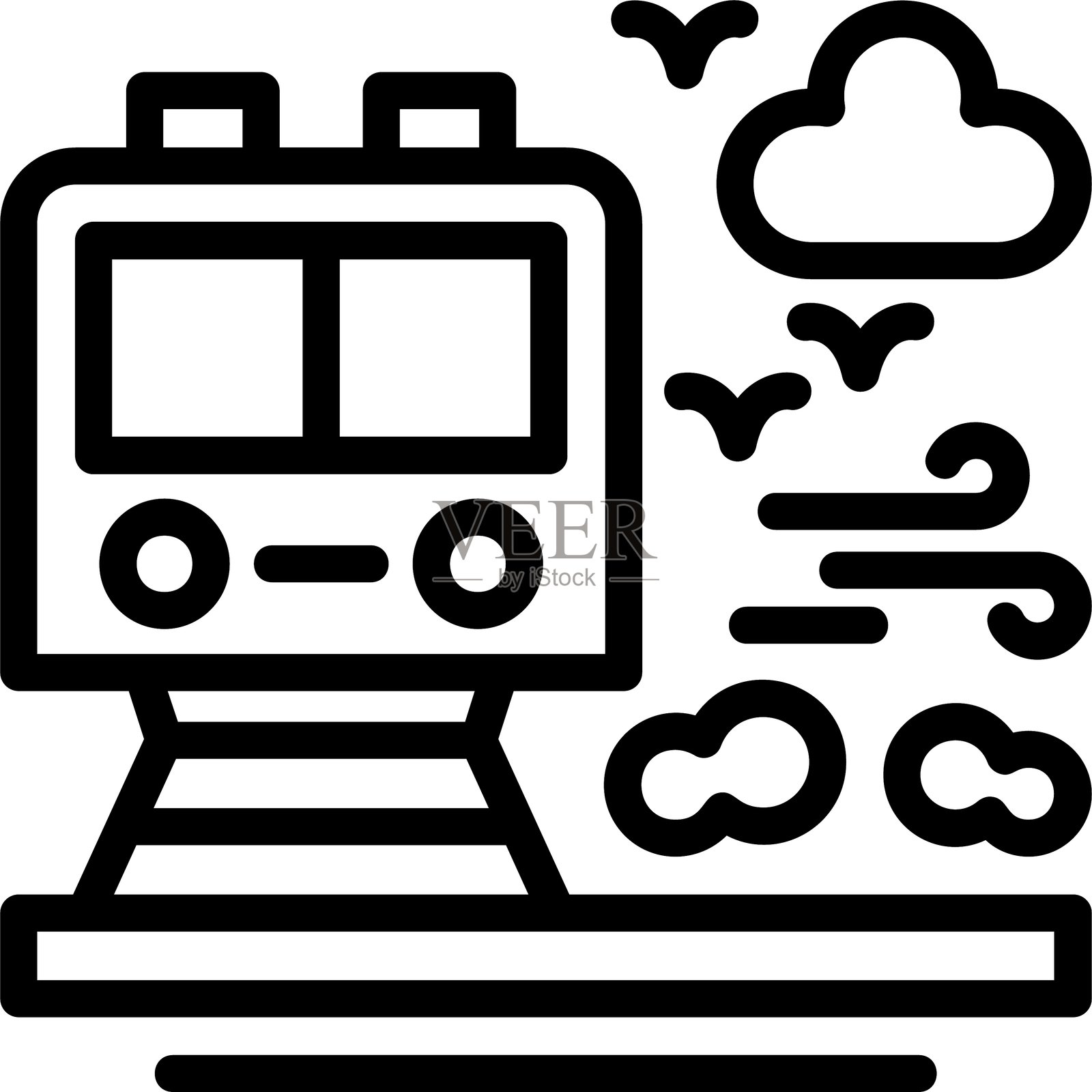 线性风格图标设计插画图片素材