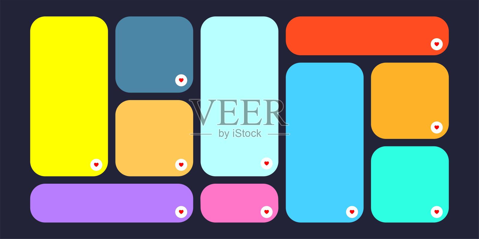 便当格子插画图片素材