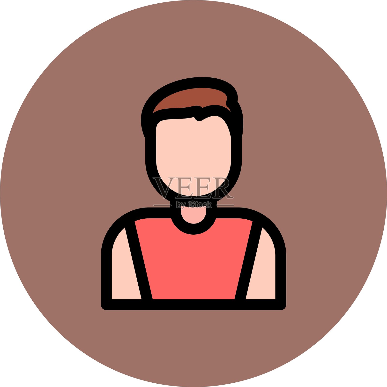 篮球运动员图标插画图片素材