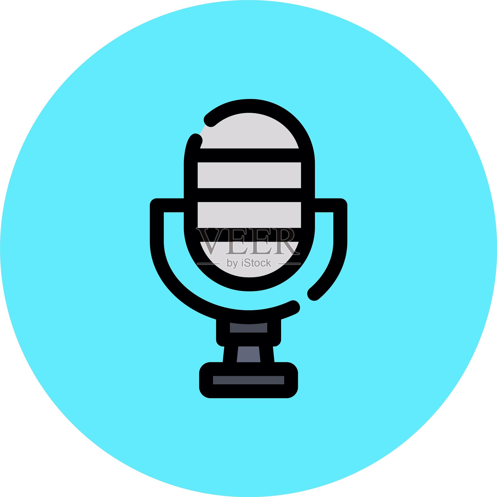 麦克风图标插画图片素材