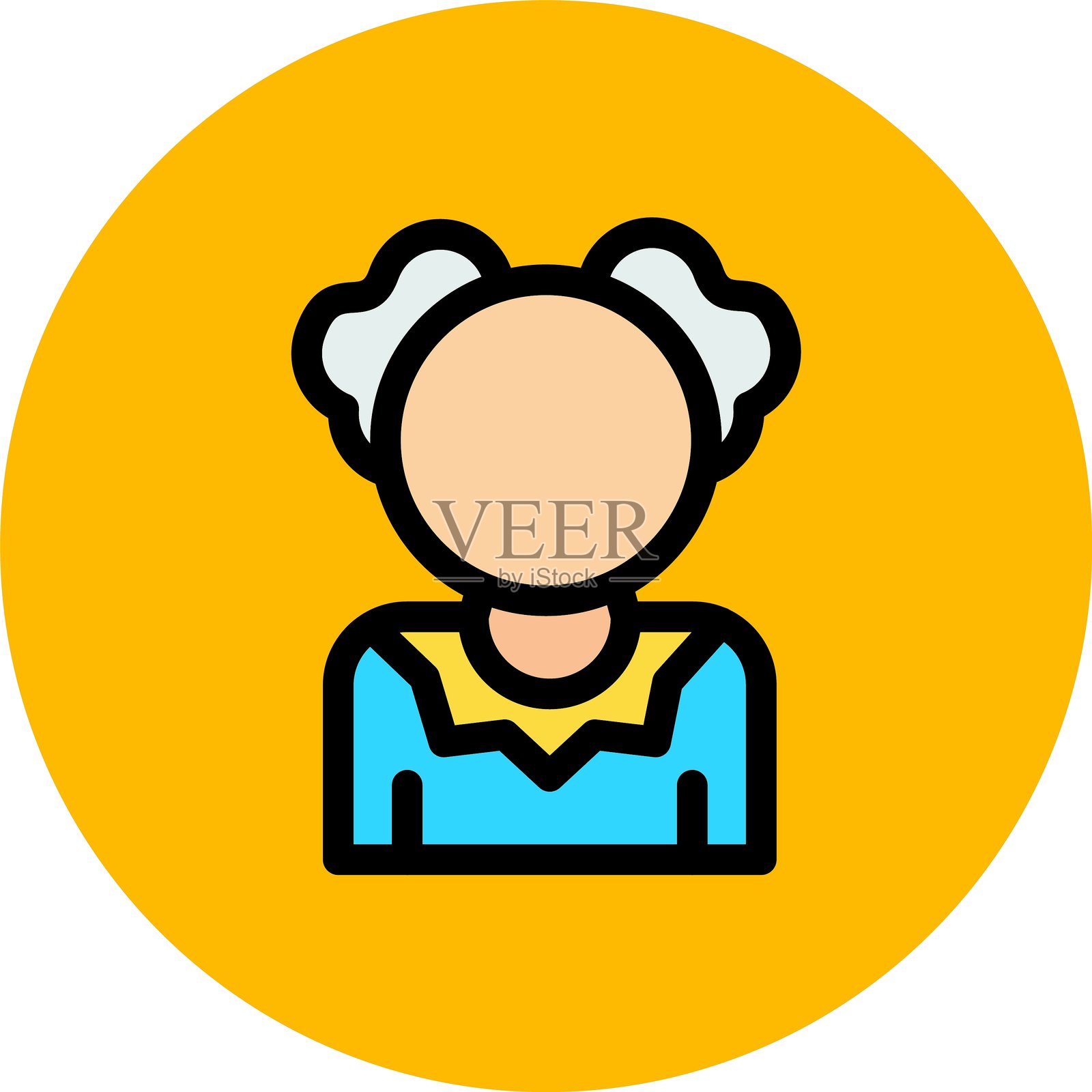 小丑图标插画图片素材