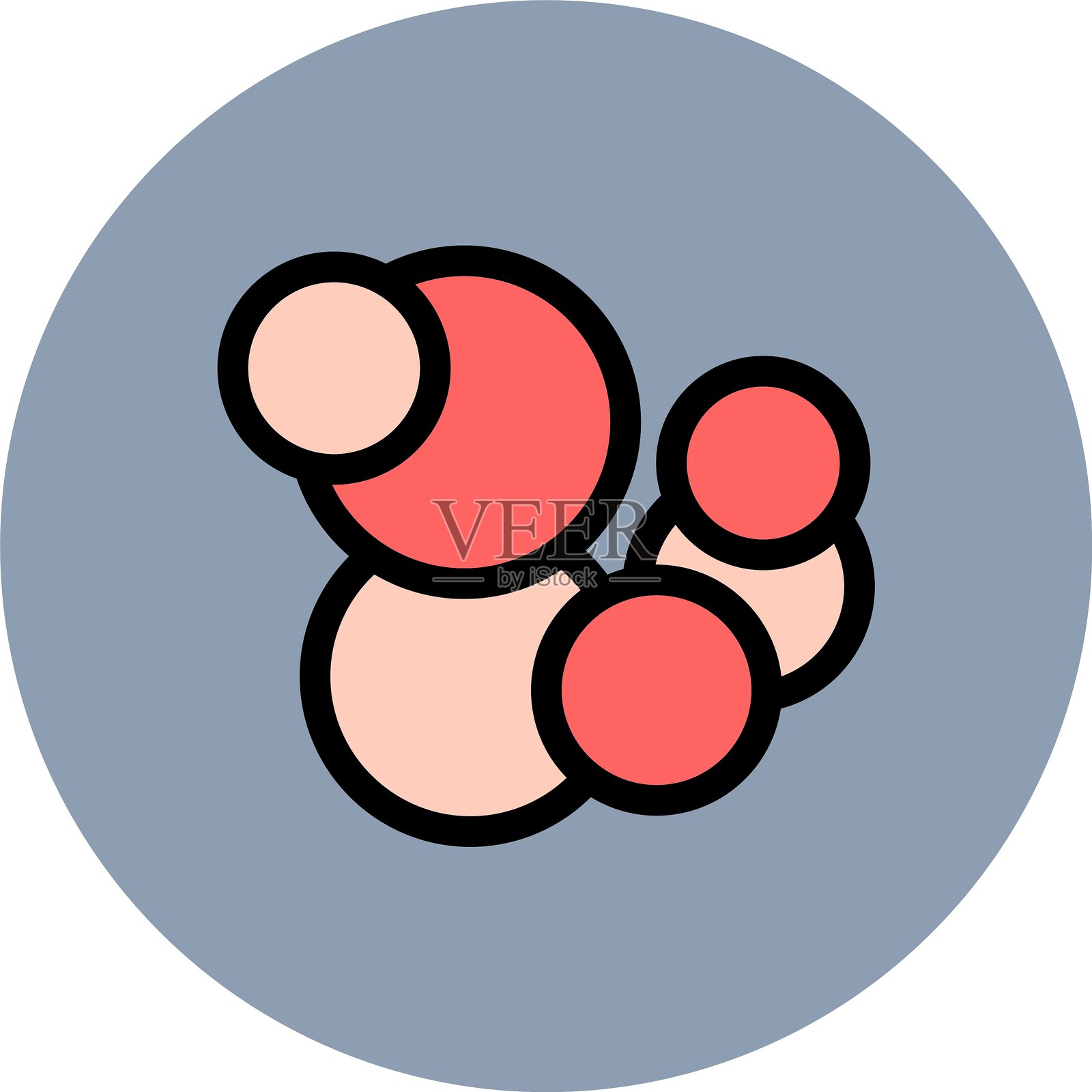 癌细胞图标插画图片素材