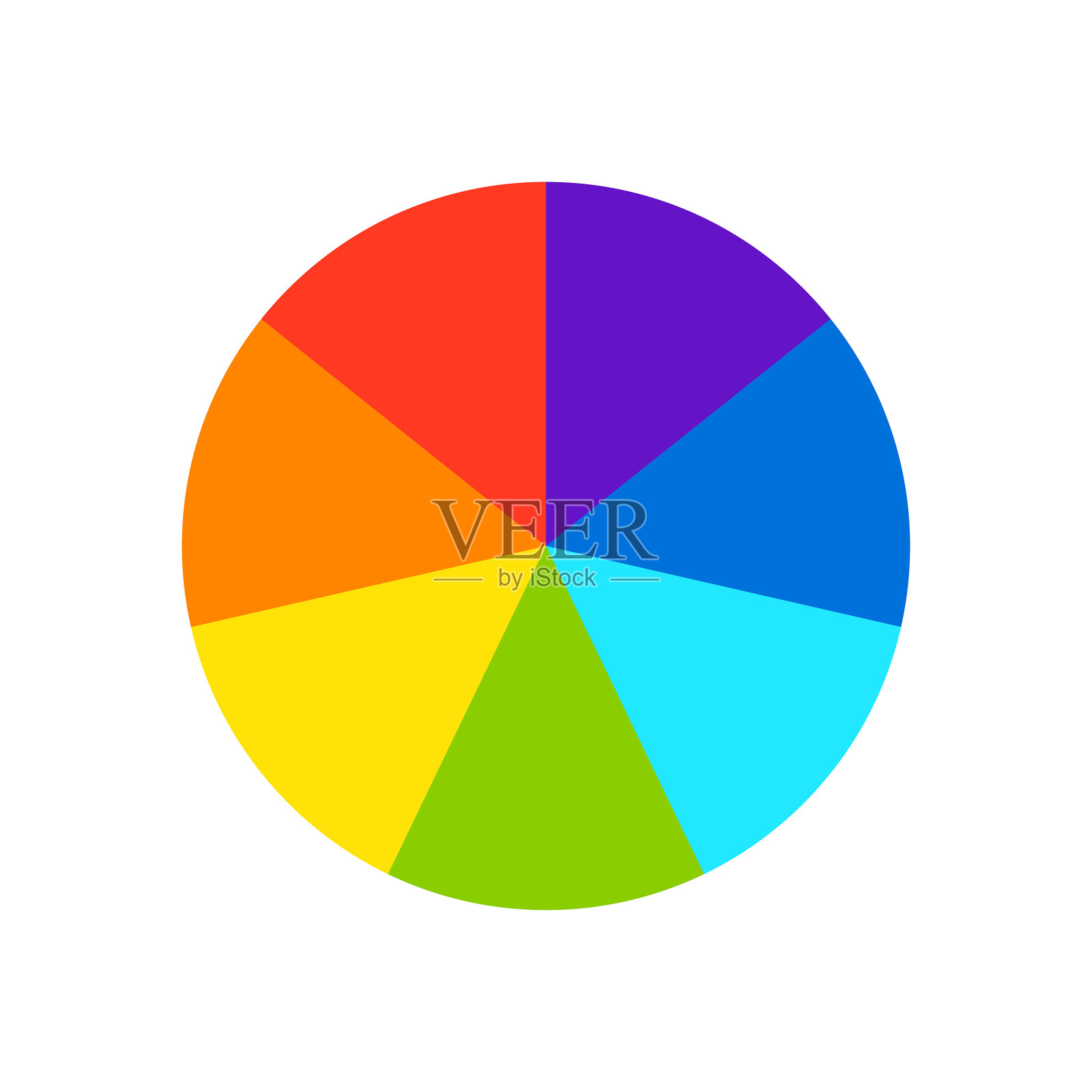 牛顿光盘模板色轮插画图片素材