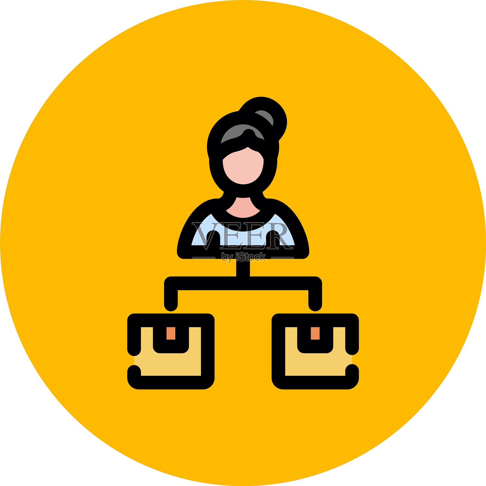 供应商图标插画图片素材