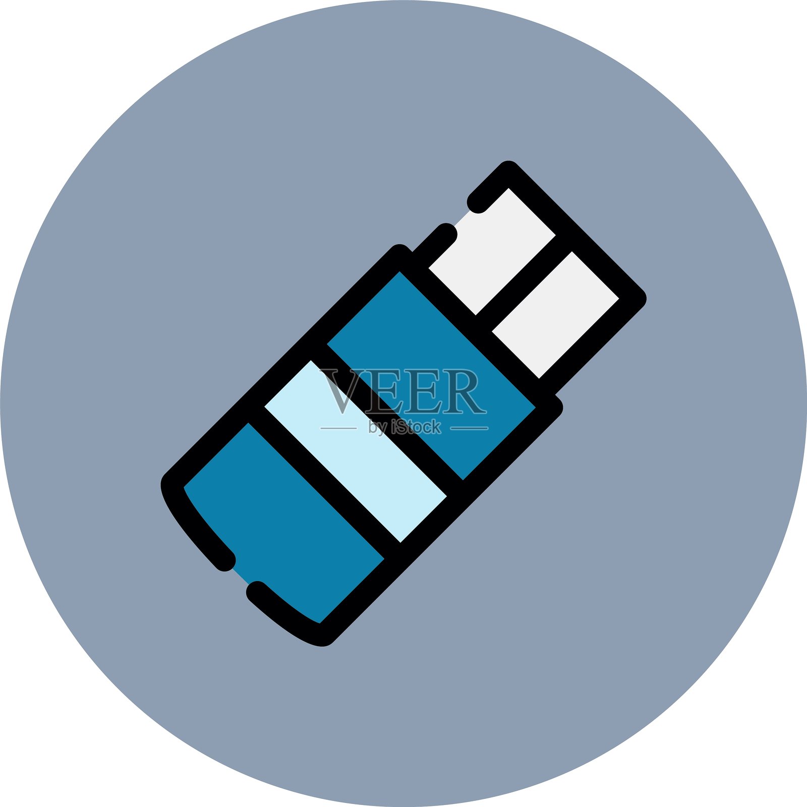 USB闪存驱动器图标插画图片素材