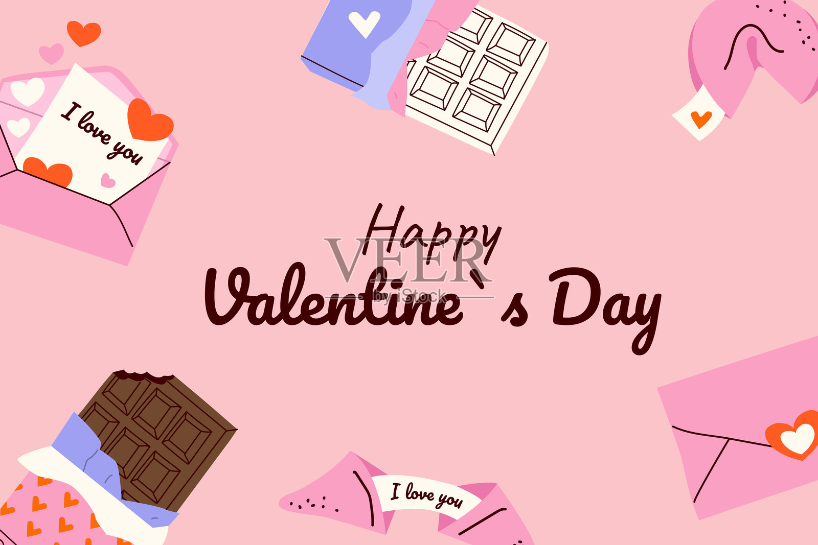 情人节快乐插画图片素材