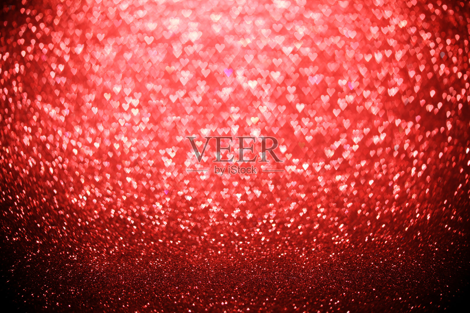 明亮的红色心形抽象背景照片摄影图片