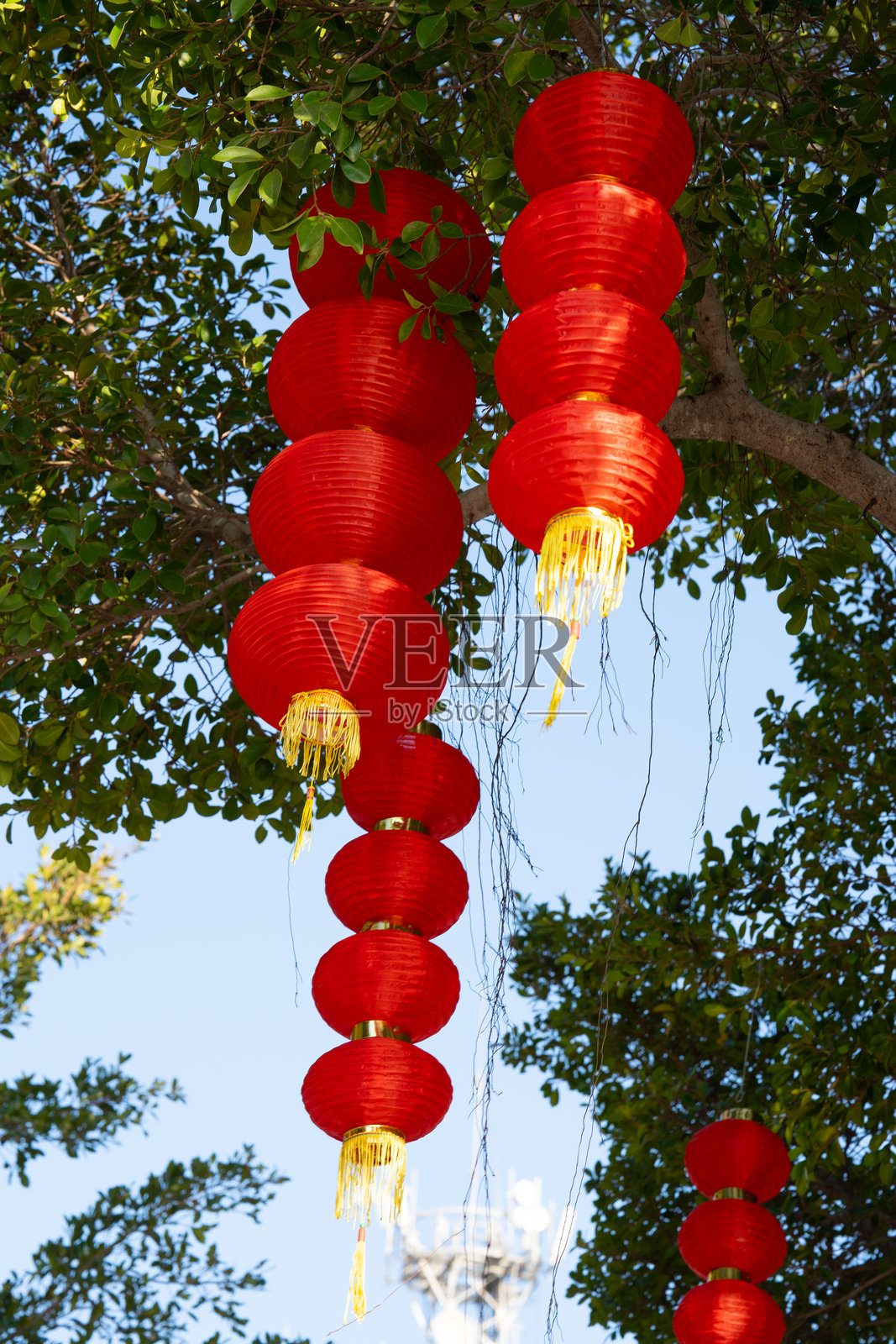 节日下的灯笼照片摄影图片