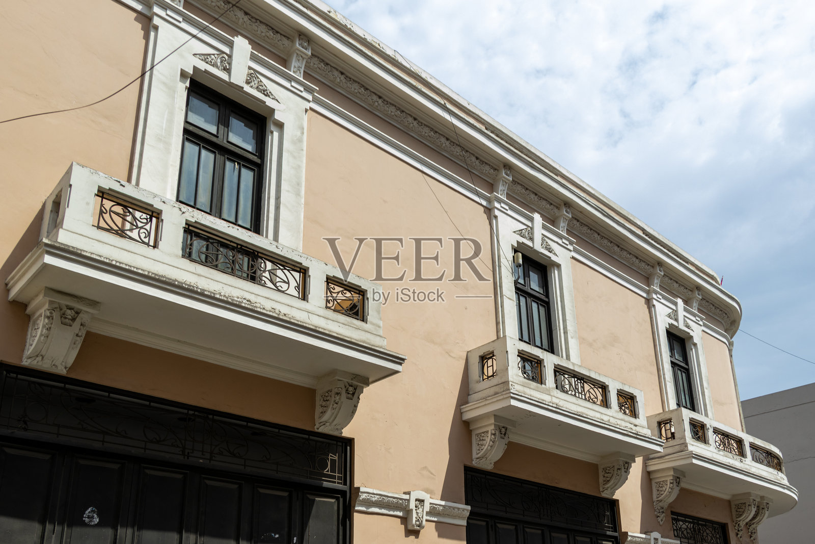 利马的阳台照片摄影图片