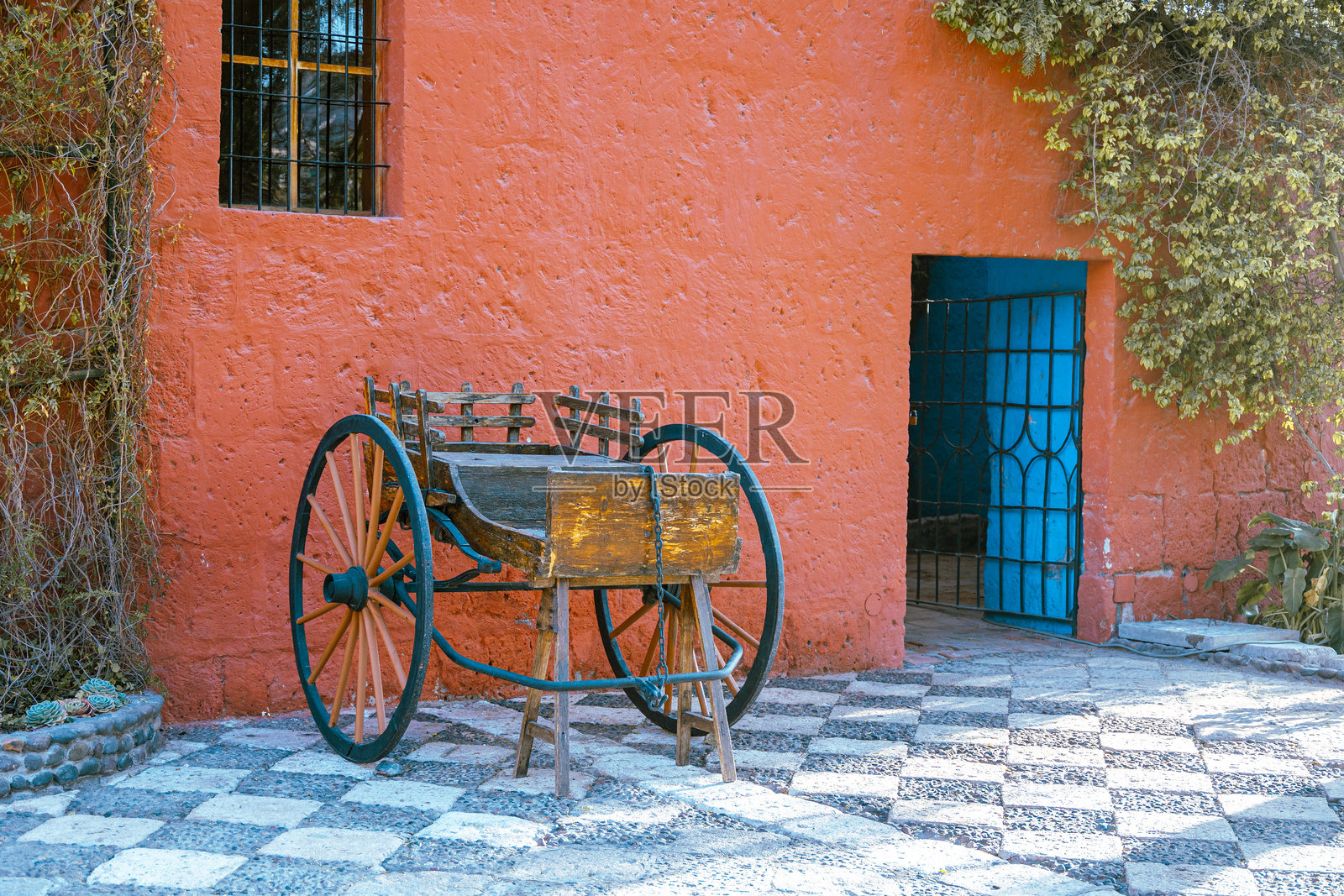 秘鲁阿雷基帕附近的历史创始人宅邸照片摄影图片