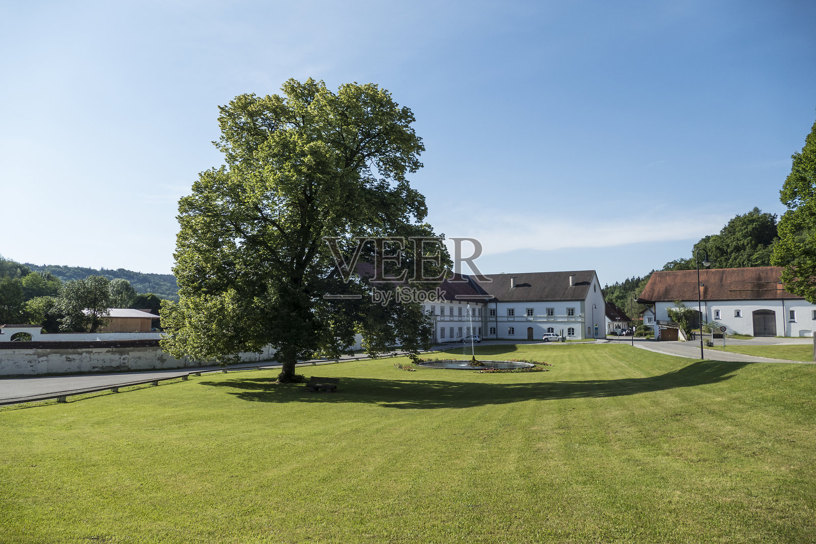 施夫特拉恩修道院，慕尼黑圣雅各之路，巴伐利亚，德国照片摄影图片