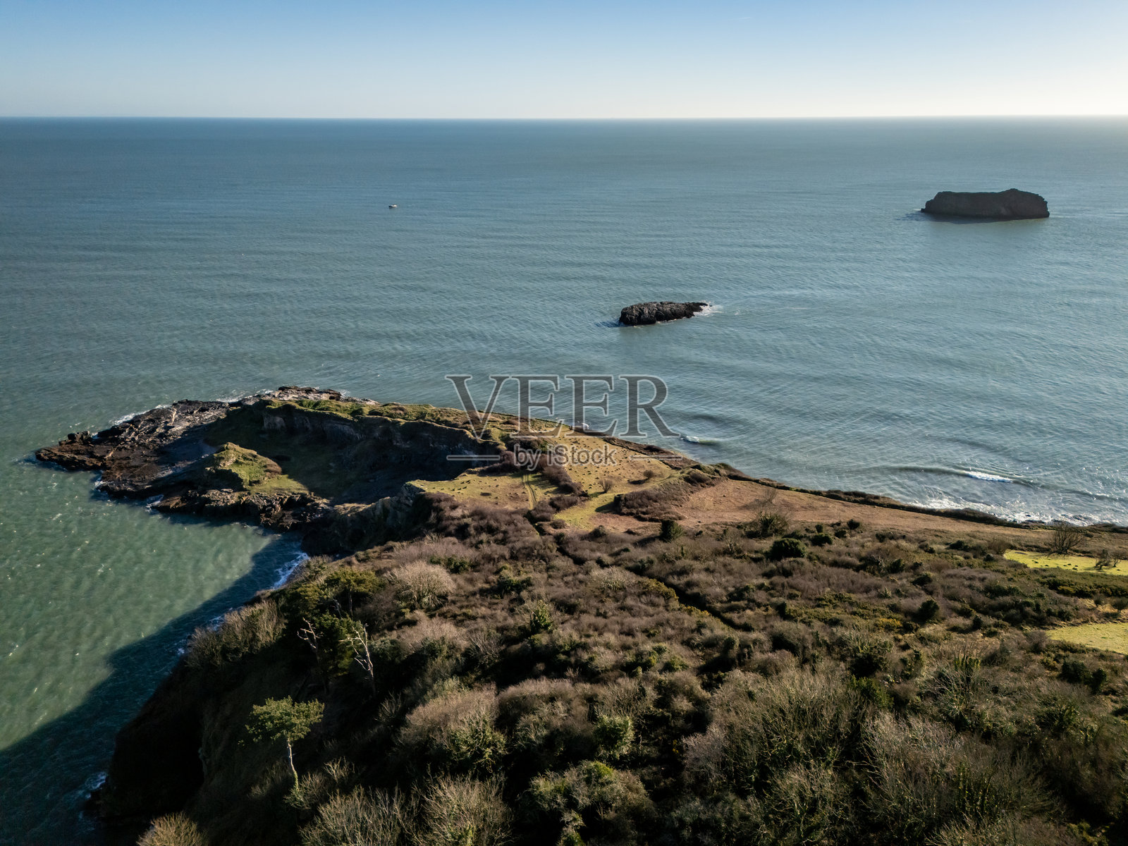 托基海岸的希望鼻岬和岛屿照片摄影图片