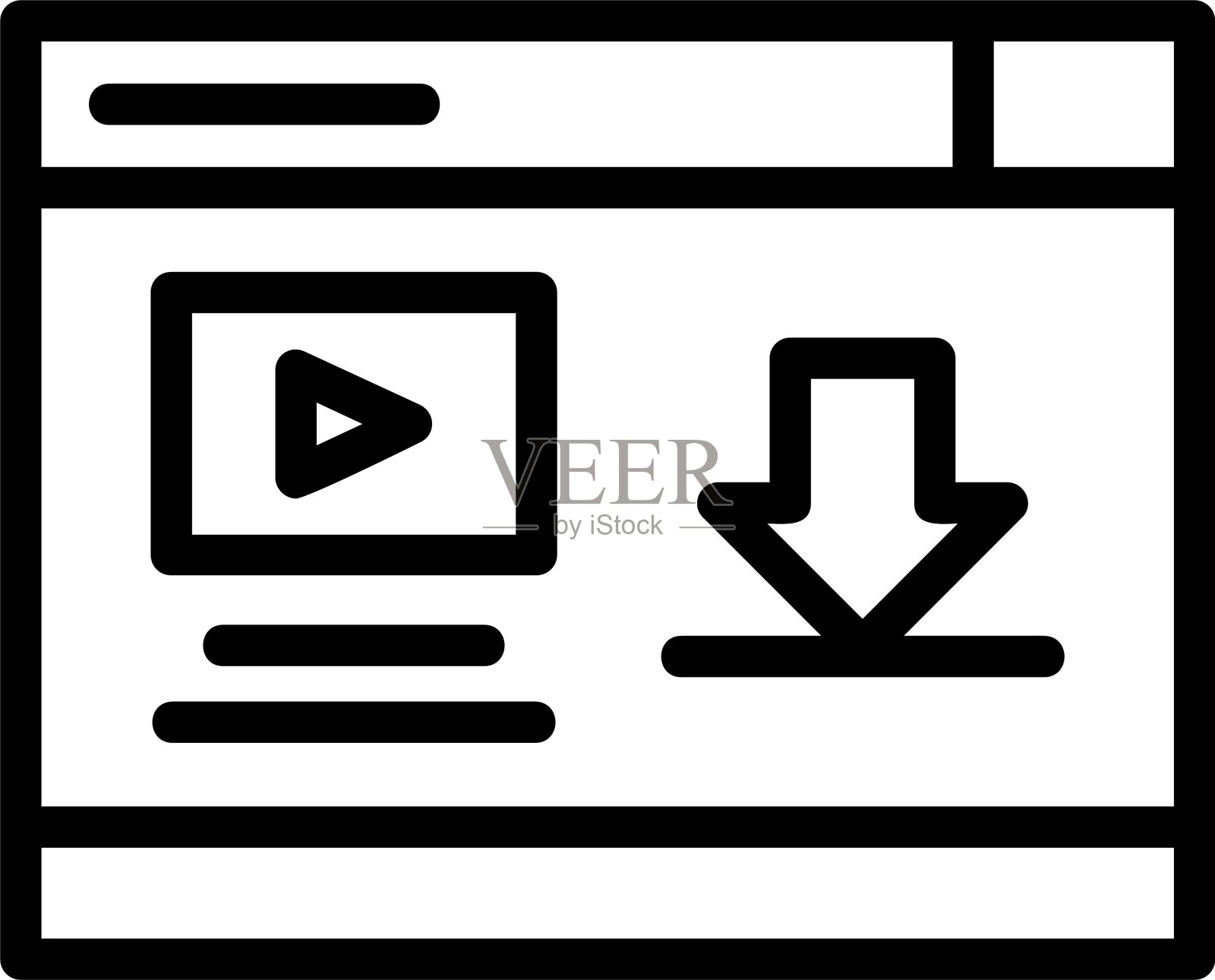 下载线性风格图标设计插画图片素材