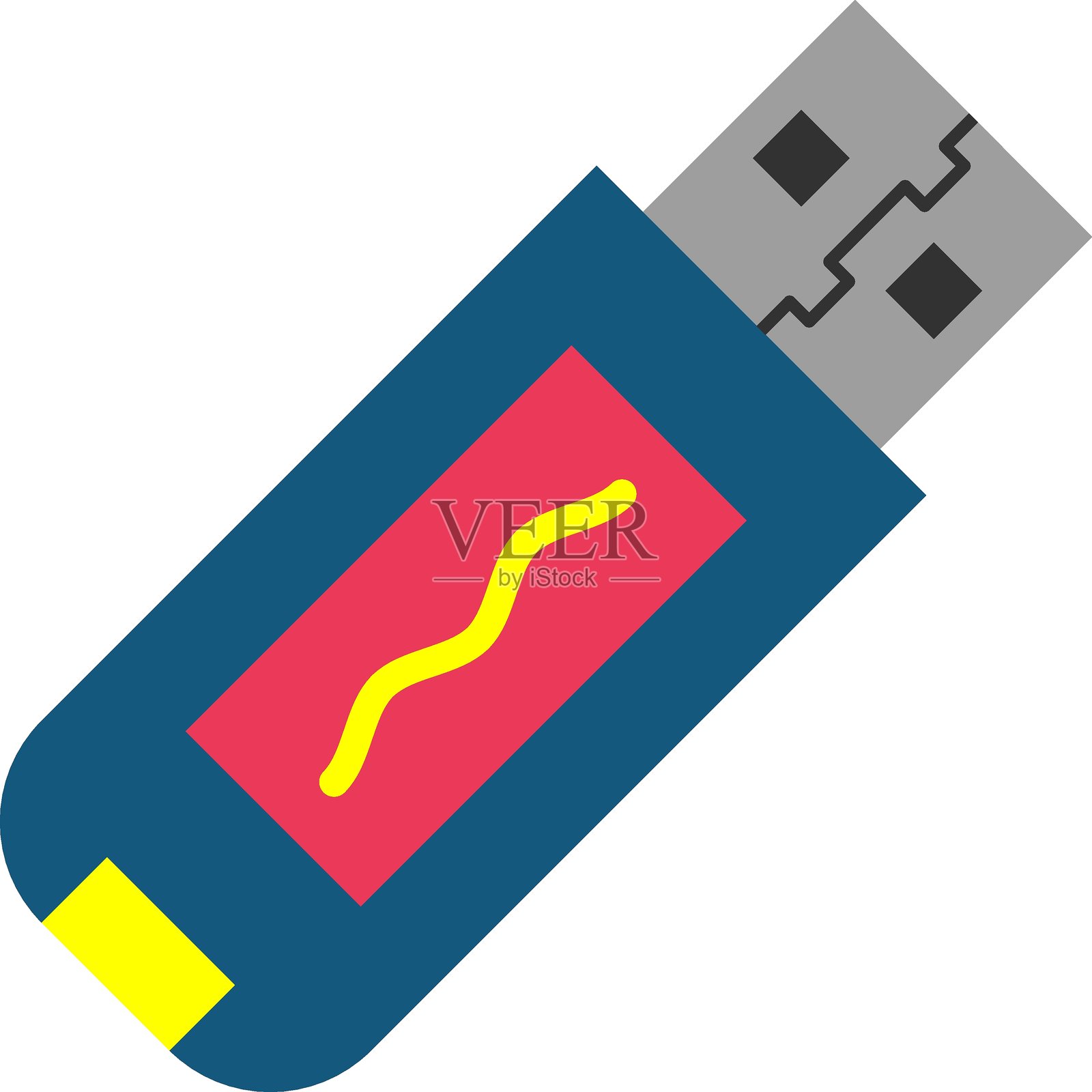 矢量设计 USB 图标风格插画图片素材