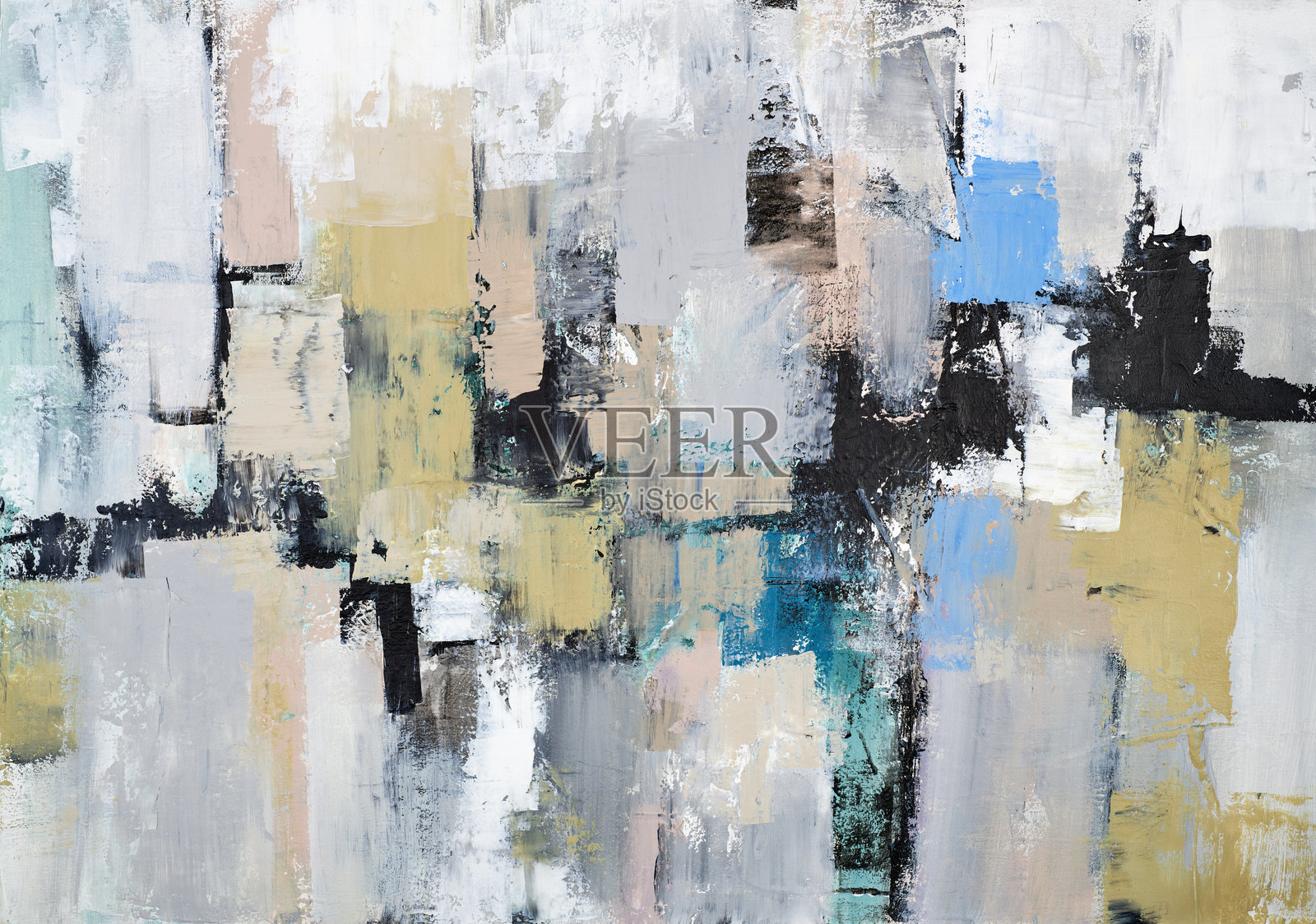 柔和简约的抽象艺术作品，细腻的线条和柔和的色调，营造出一种宁静而精致的现代室内美感插画图片素材