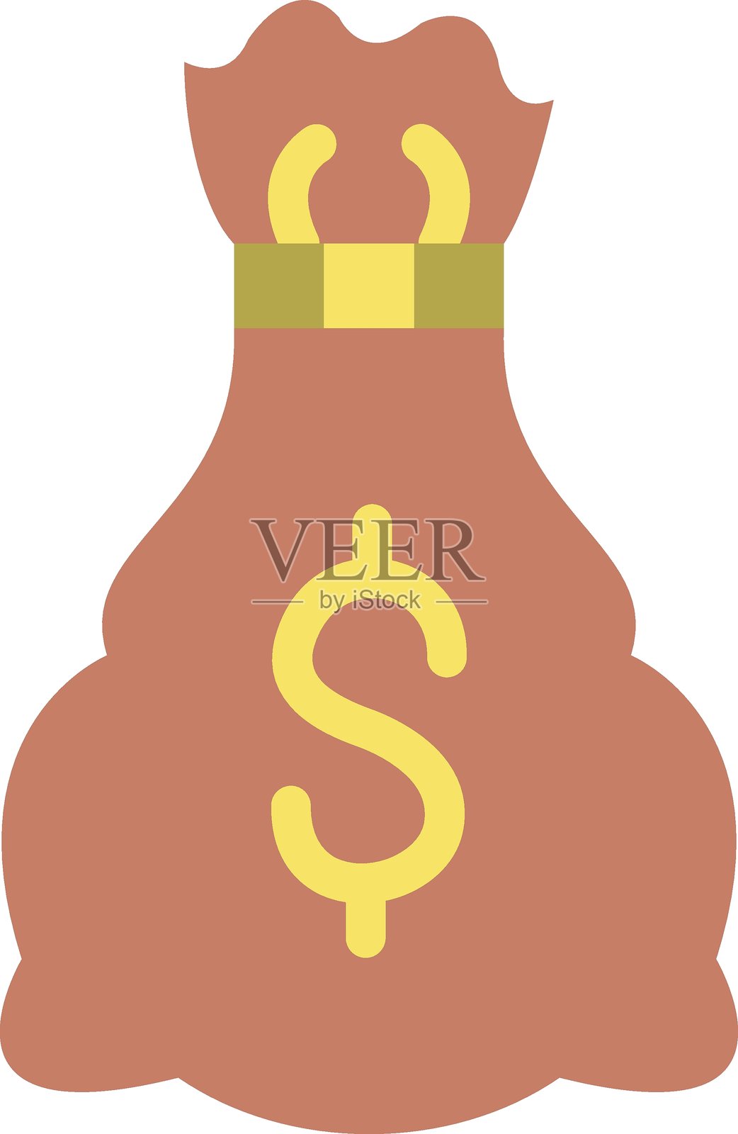 矢量设计的钱包图标风格插画图片素材