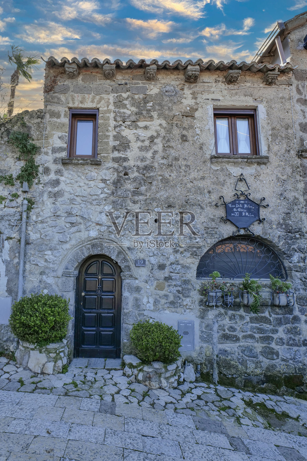 意大利的老卡塞塔。照片摄影图片