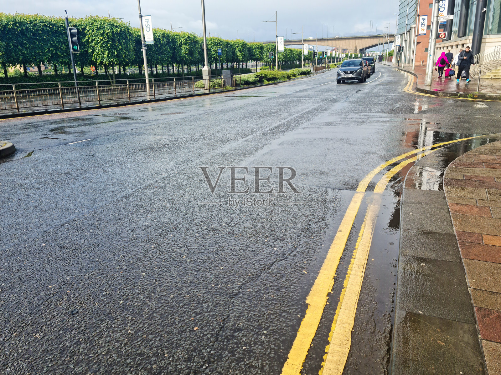 苏格兰，英国，格拉斯哥市中心街道游。照片摄影图片