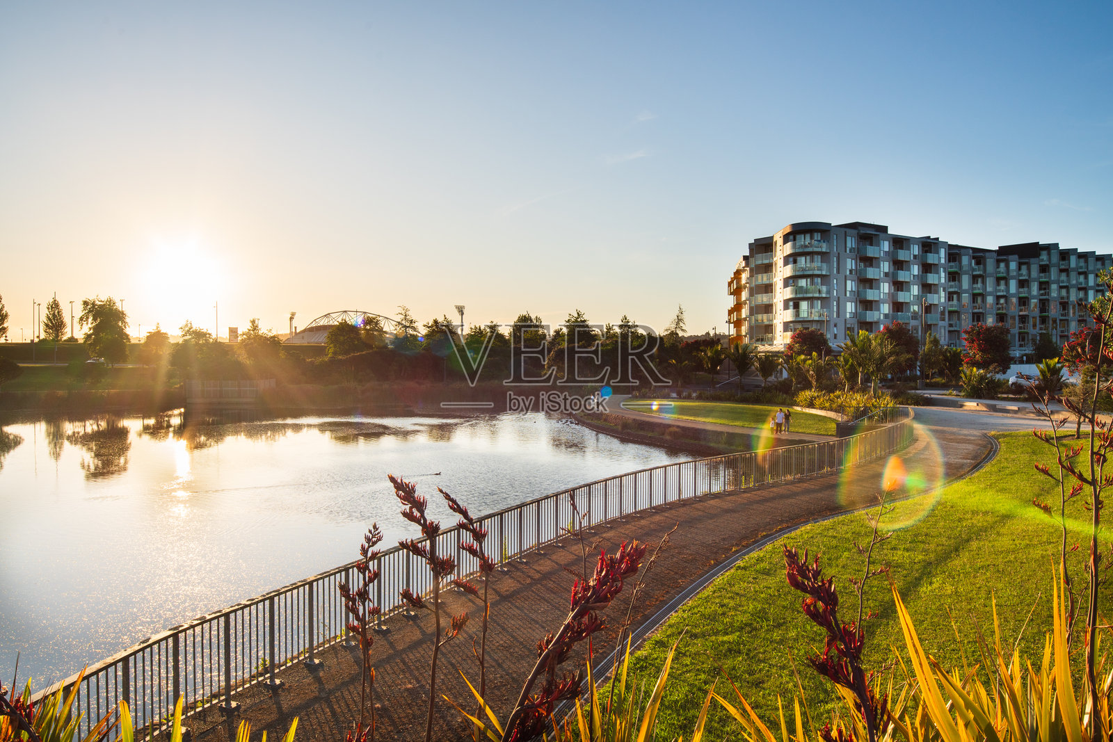 阳光普照的风景，明亮而美丽。照片摄影图片