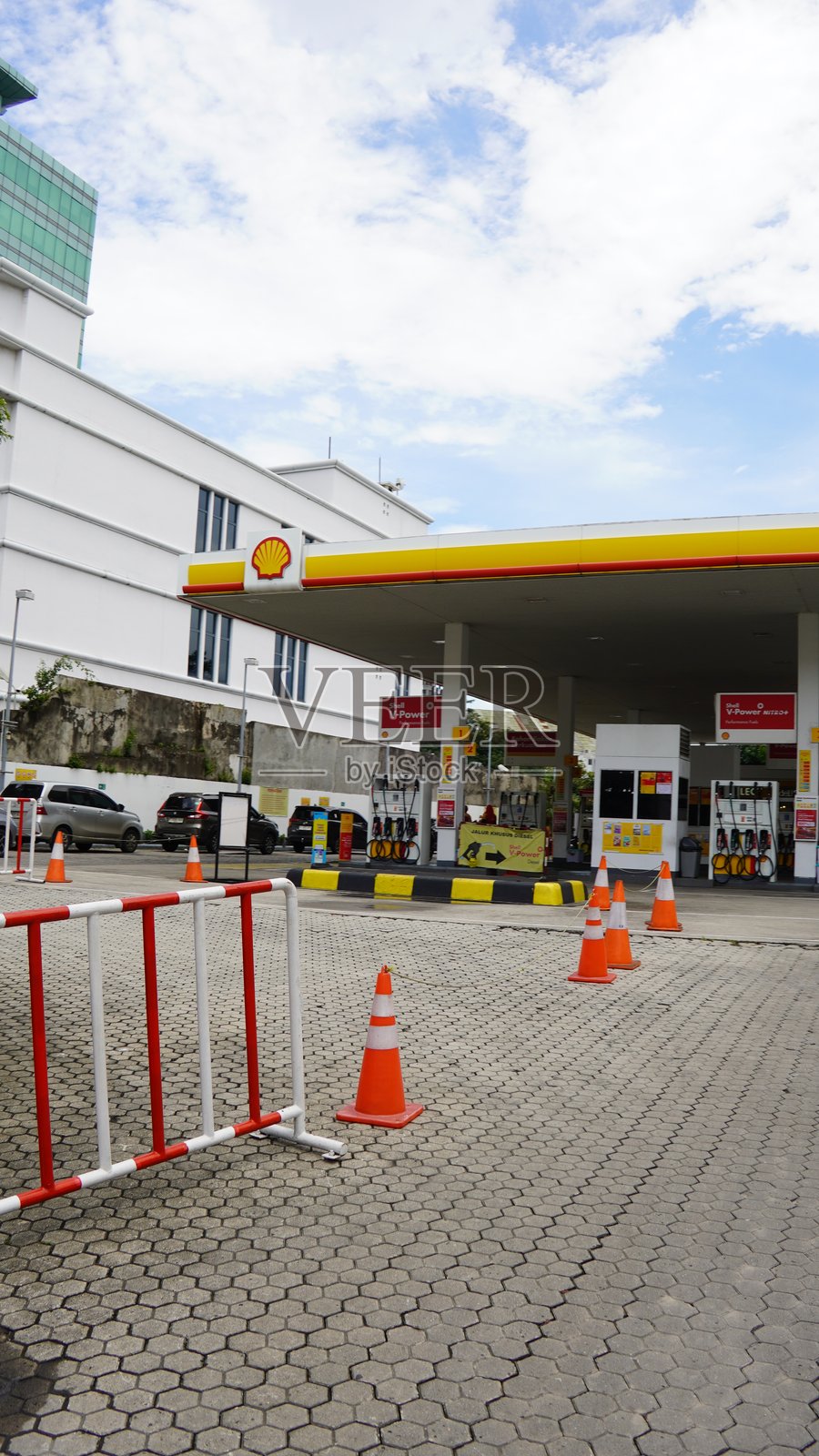 壳牌加油站照片摄影图片