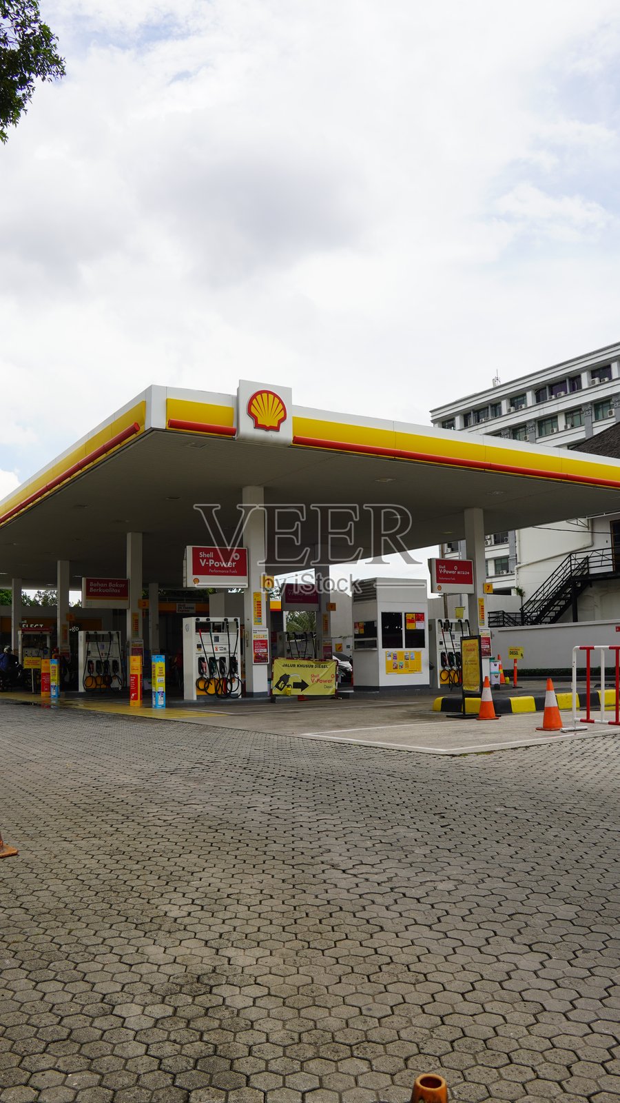 壳牌加油站照片摄影图片