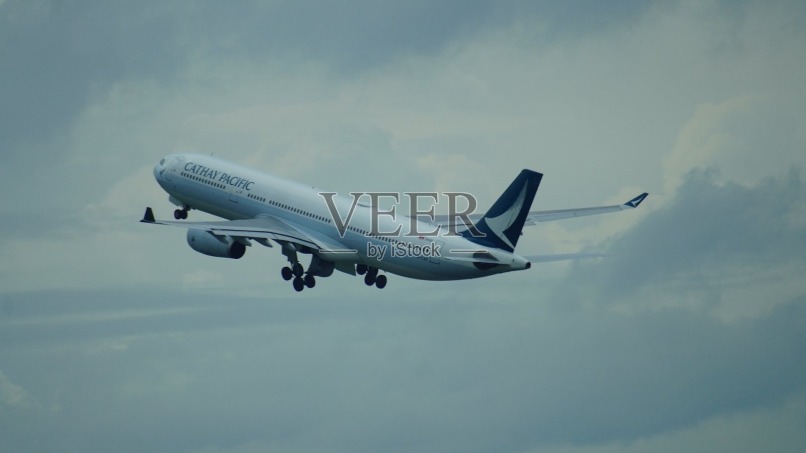 国泰航空飞机照片摄影图片