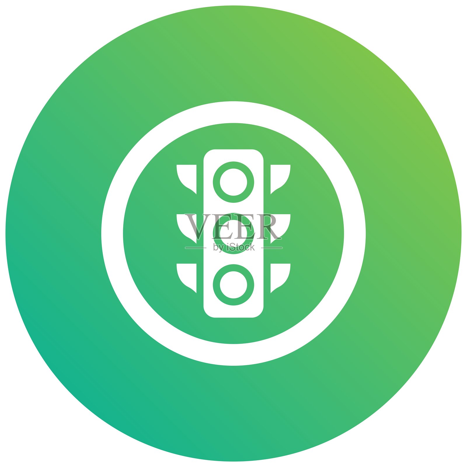 交通信号灯矢量图标设计插图插画图片素材