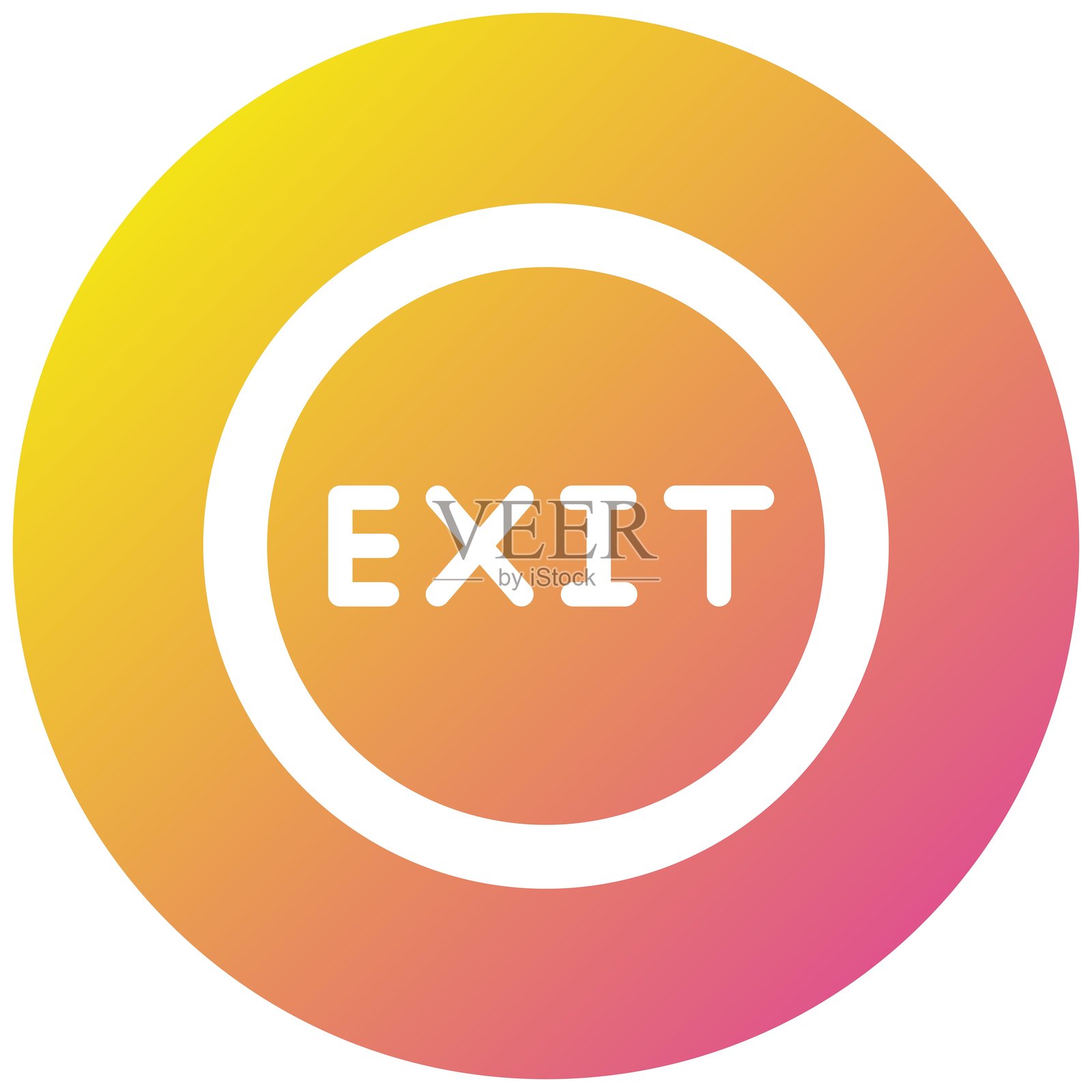 退出向量图标设计插图插画图片素材