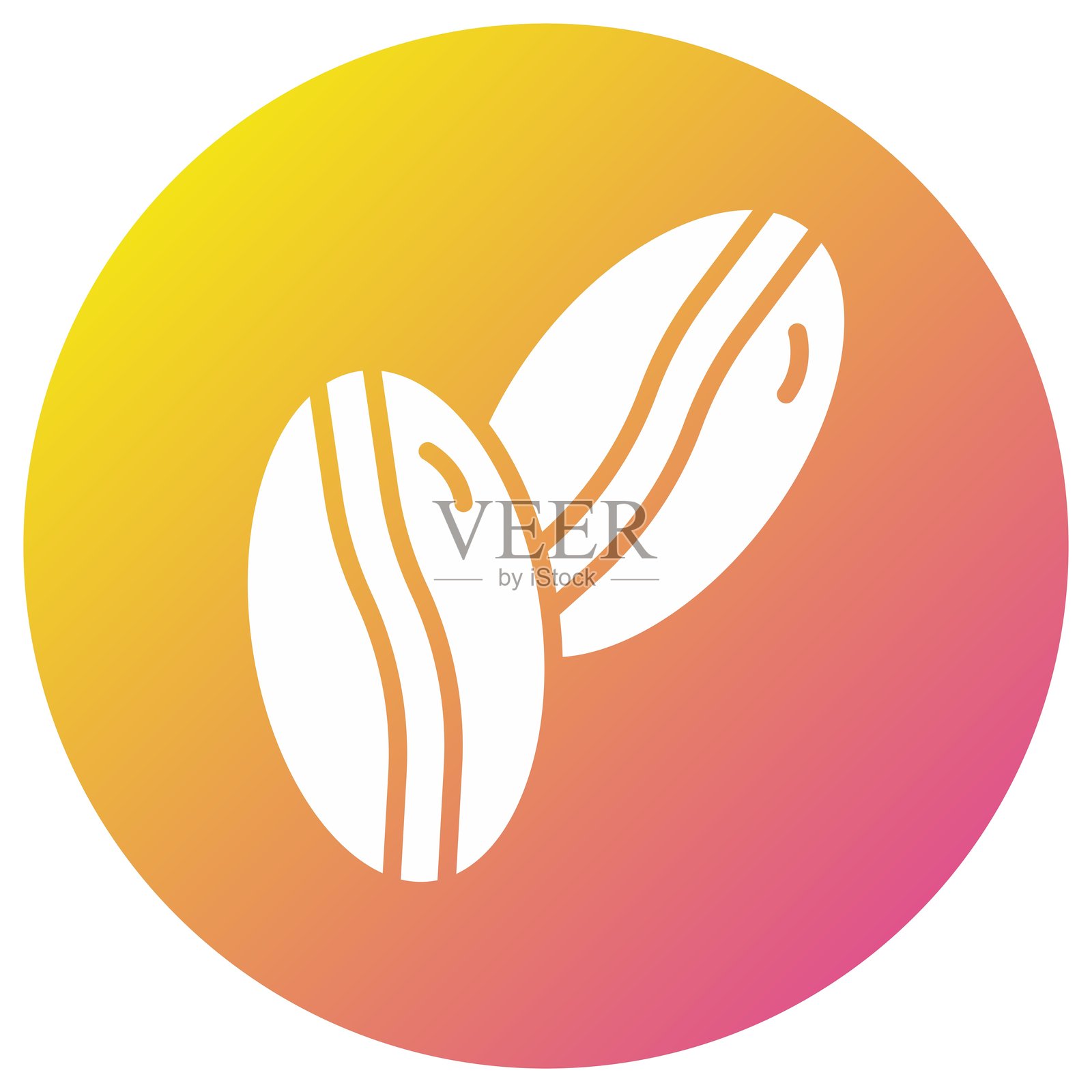 咖啡豆矢量图标设计插图插画图片素材