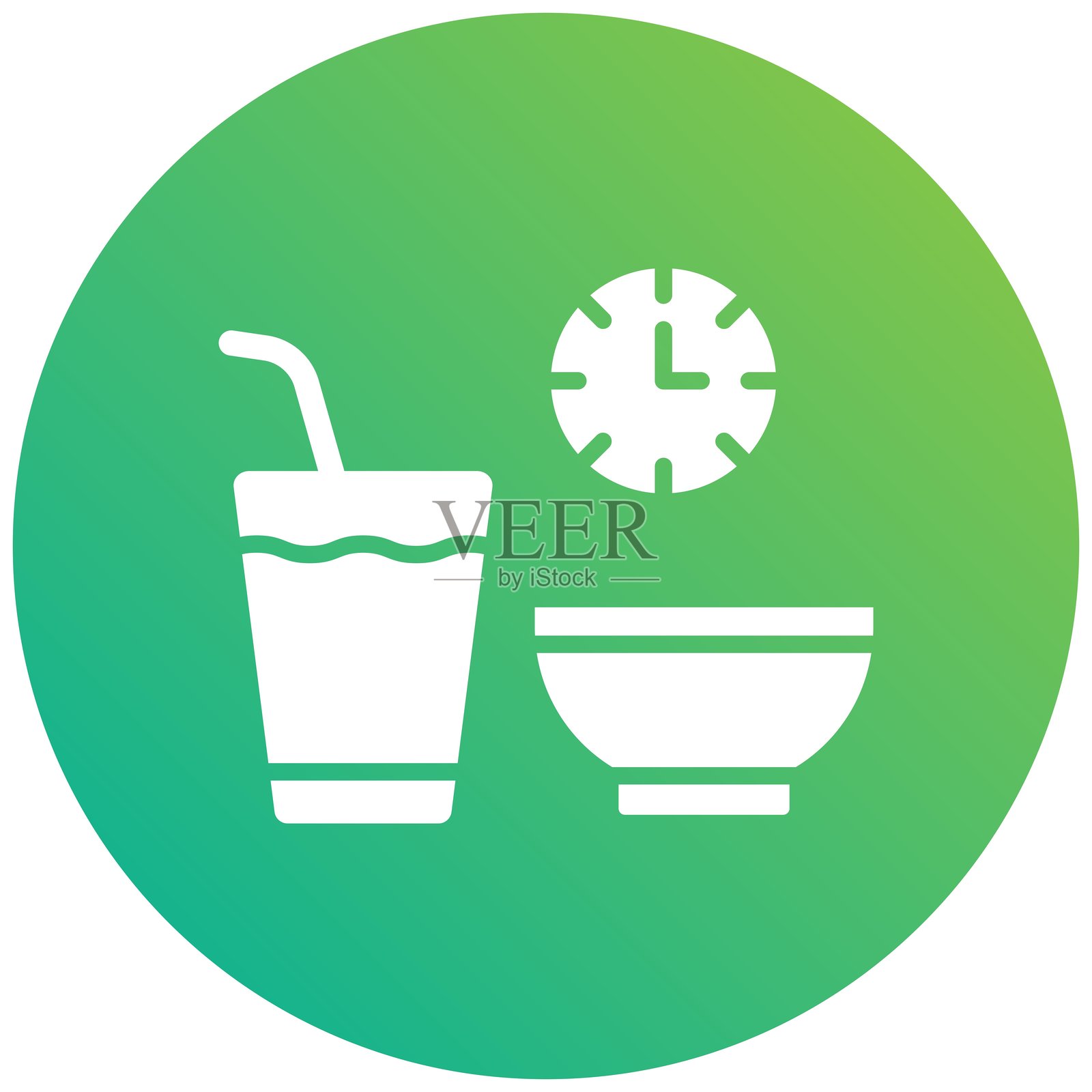 禁食矢量图标设计插图插画图片素材