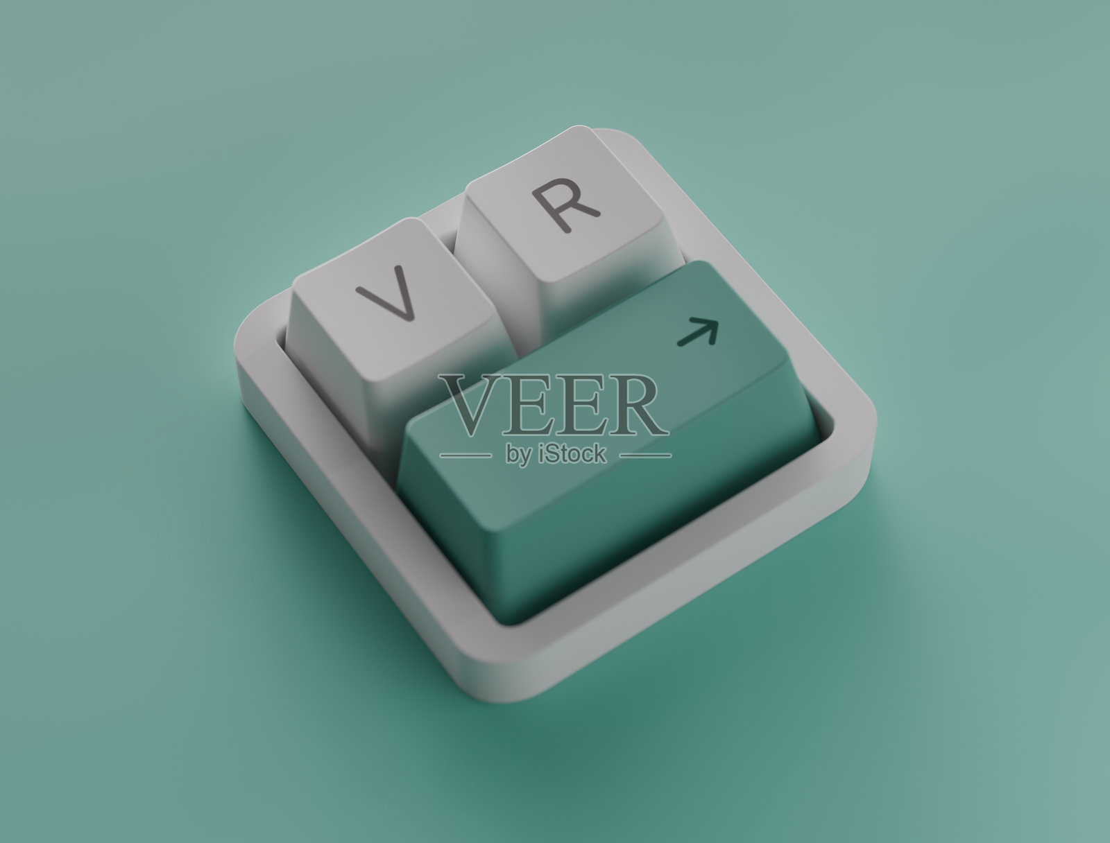 迷你键盘：虚拟现实照片摄影图片