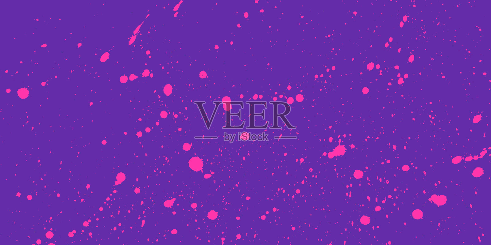 嘈杂的紫色背景，带有粗糙的半色调点，霓虹粉色插画图片素材