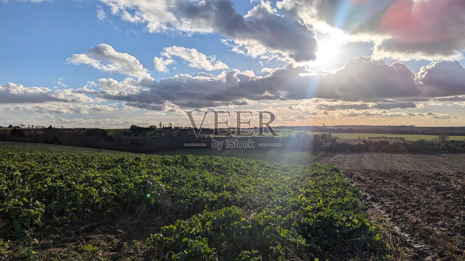 乡村，云朵，阳光，阳光射线，自然照片摄影图片