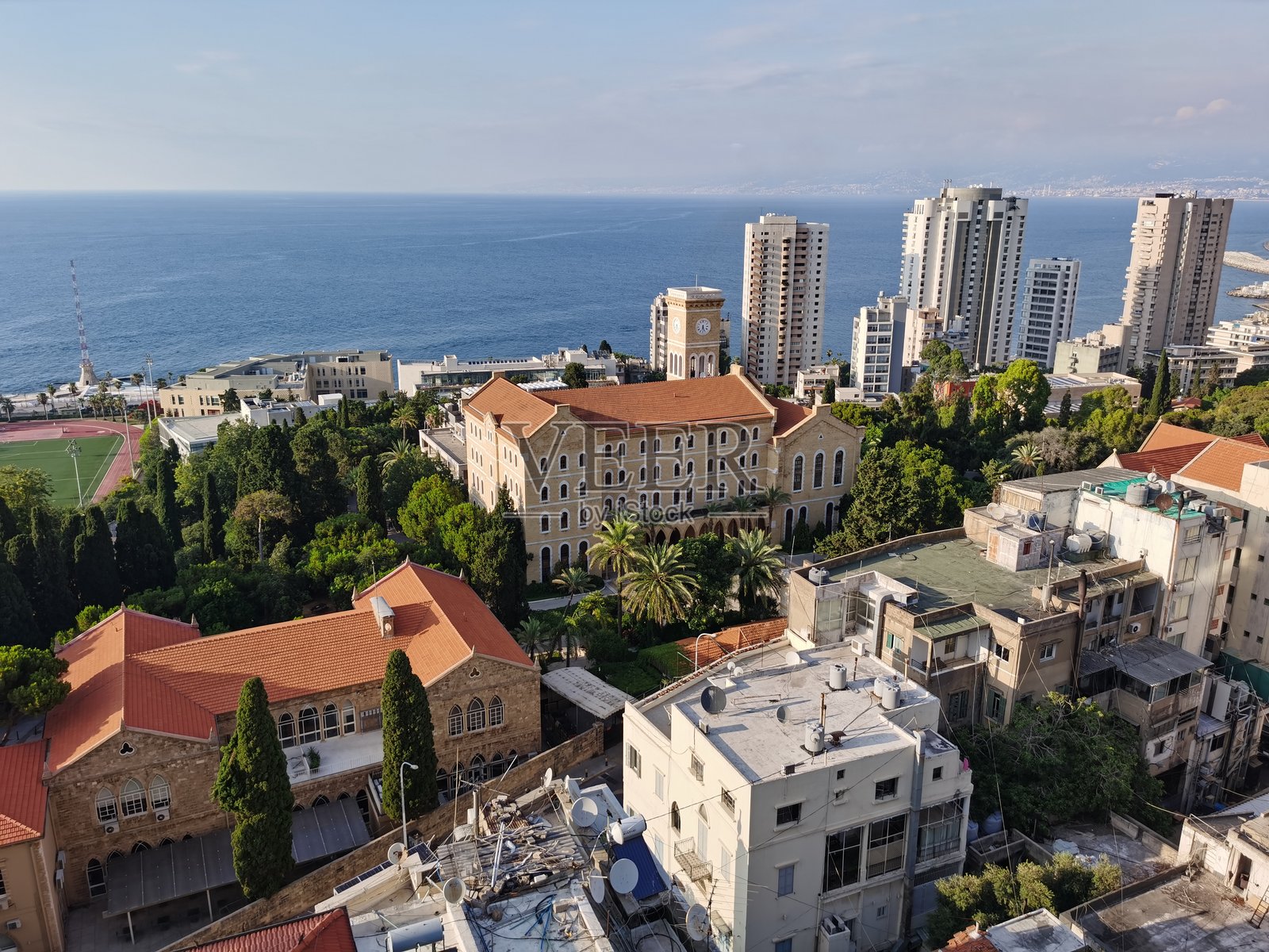 贝鲁特，黎巴嫩的城市风景照片摄影图片