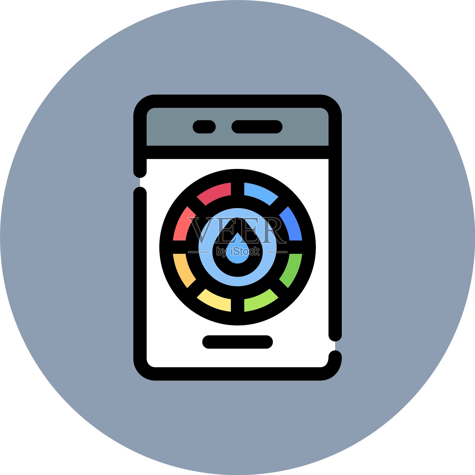 色轮图标插画图片素材