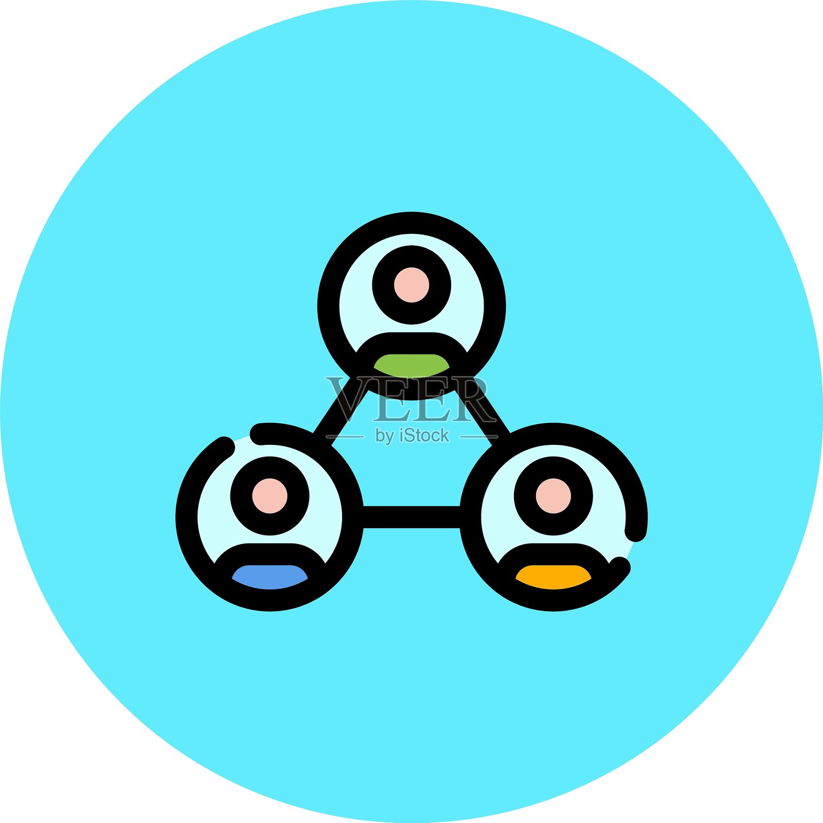 同事图标插画图片素材