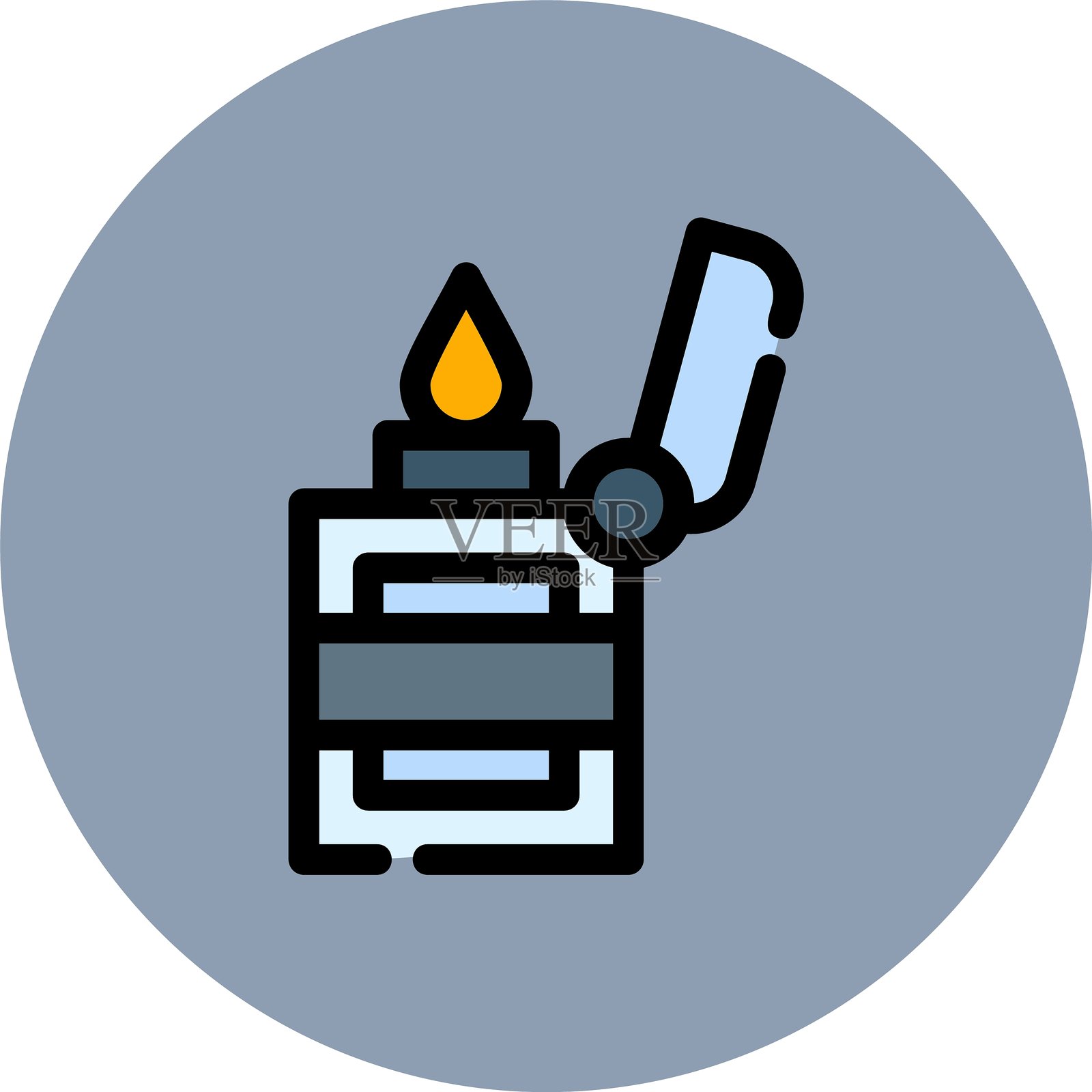 打火机图标插画图片素材