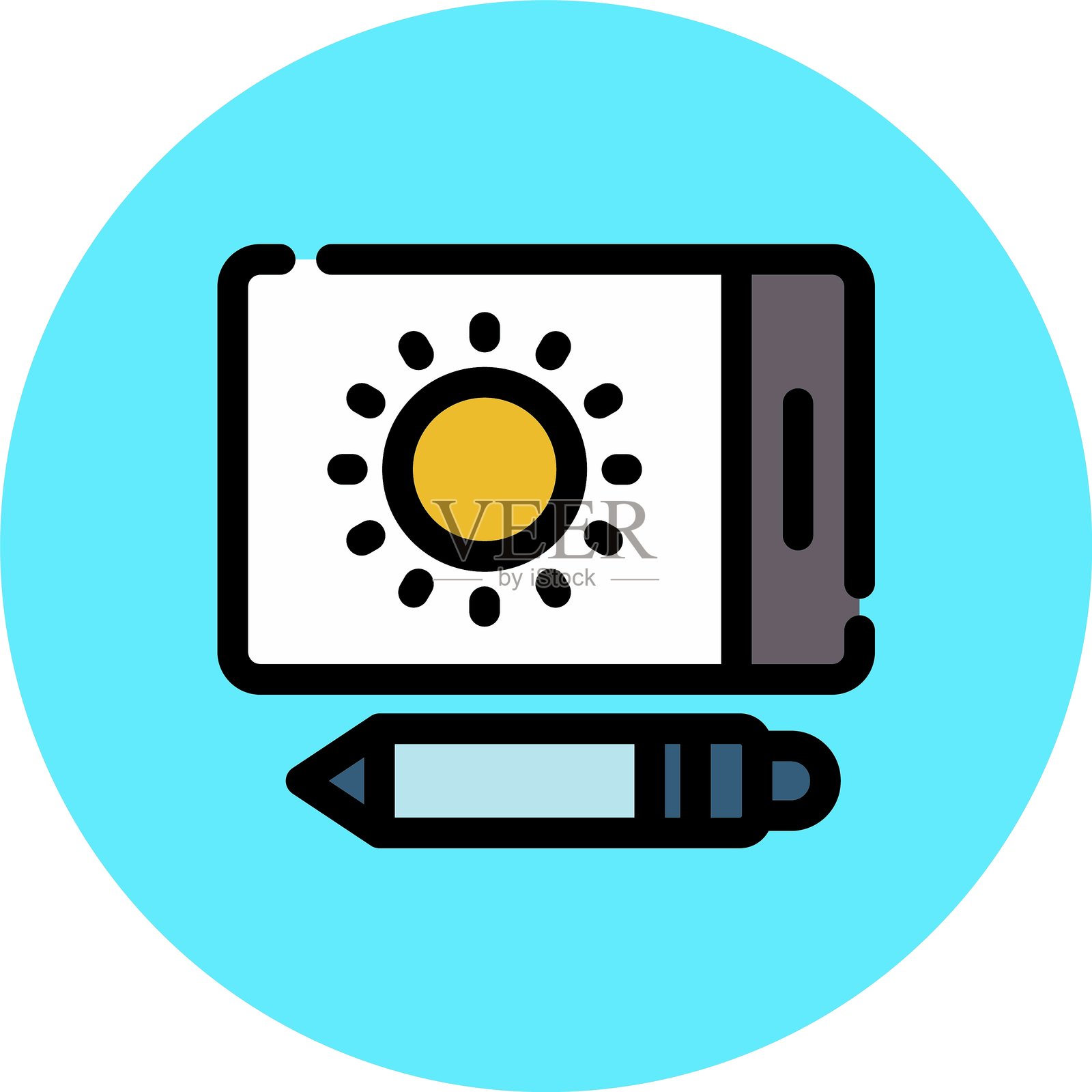 磁性板图标插画图片素材