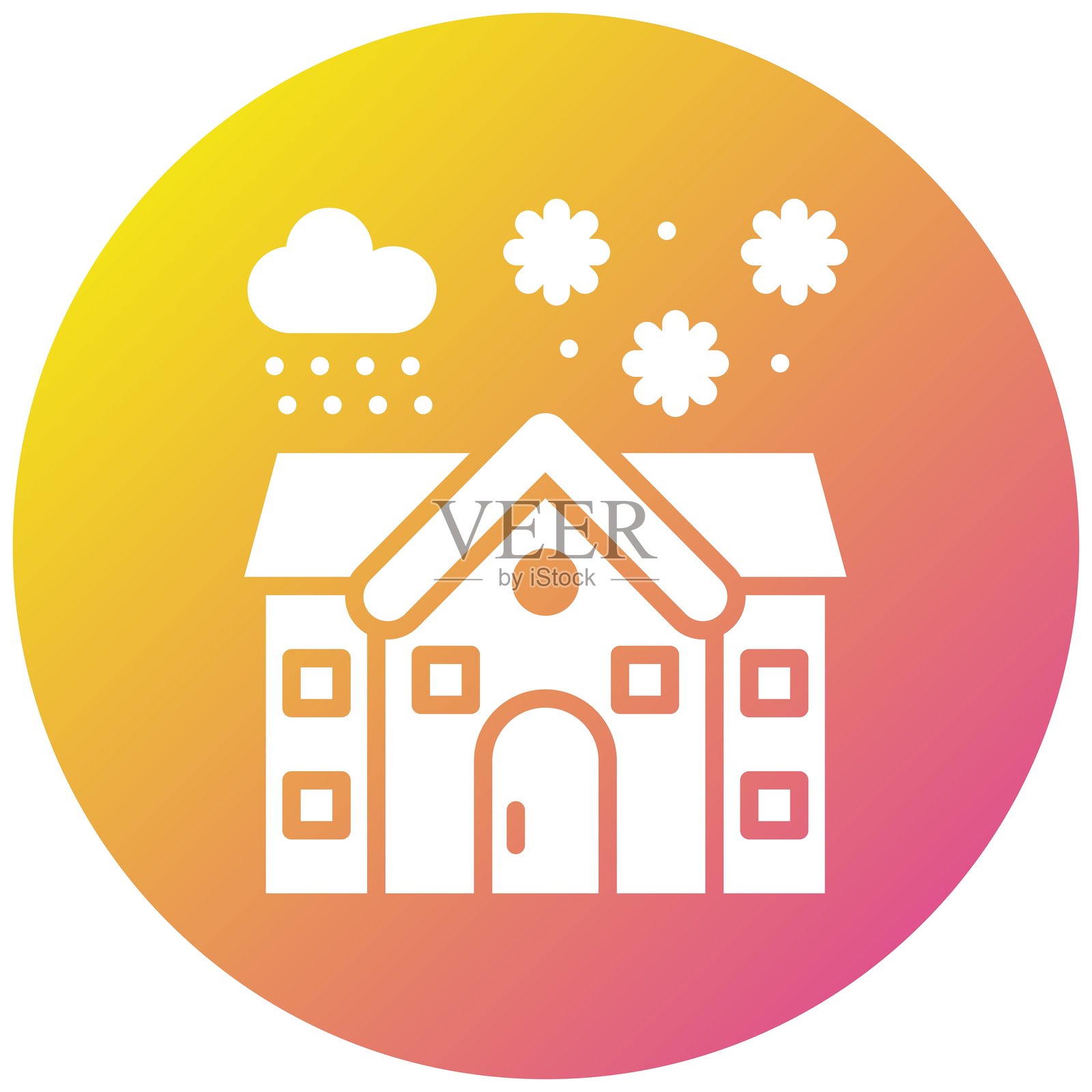 房屋矢量图标设计插图插画图片素材