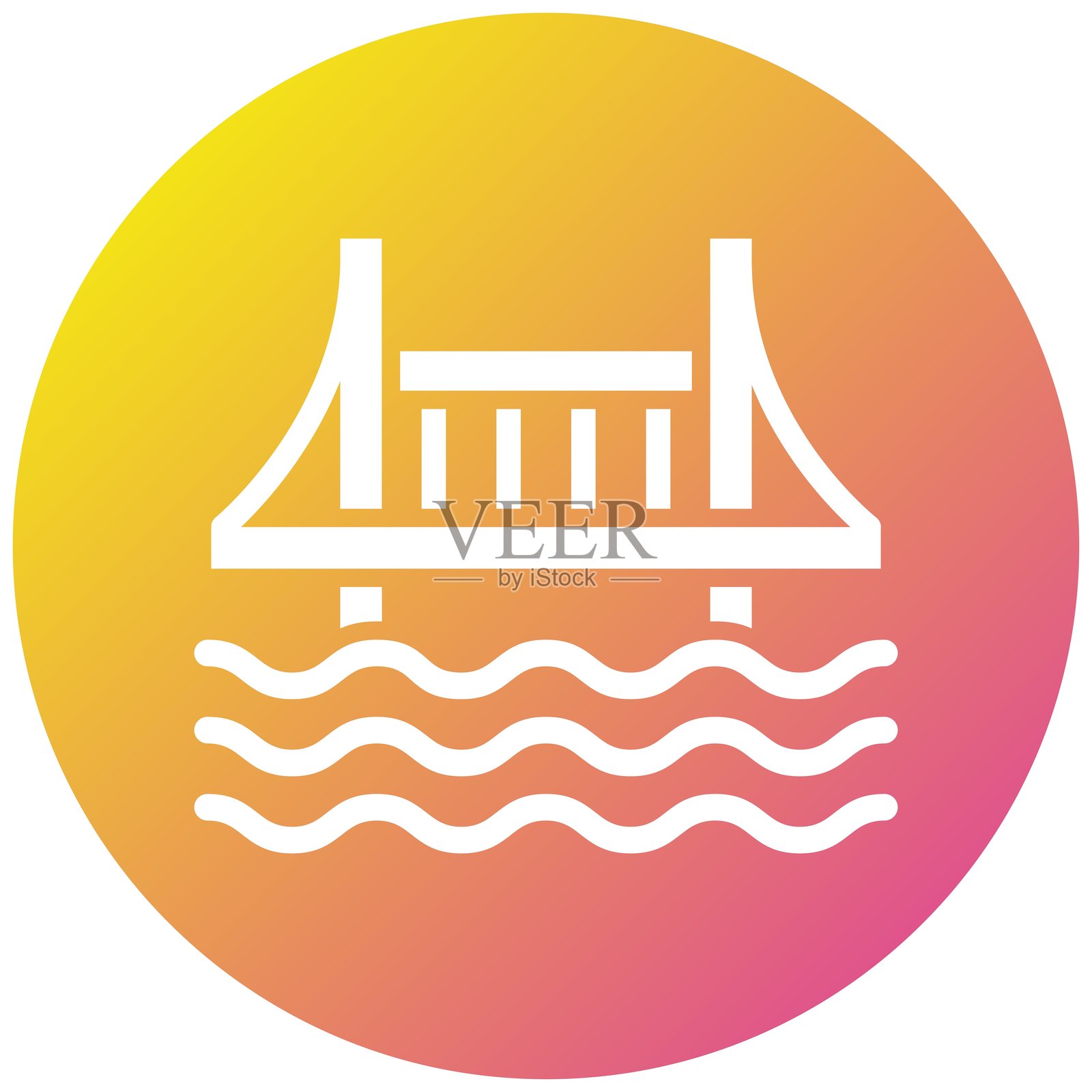 桥梁矢量图标设计插图插画图片素材