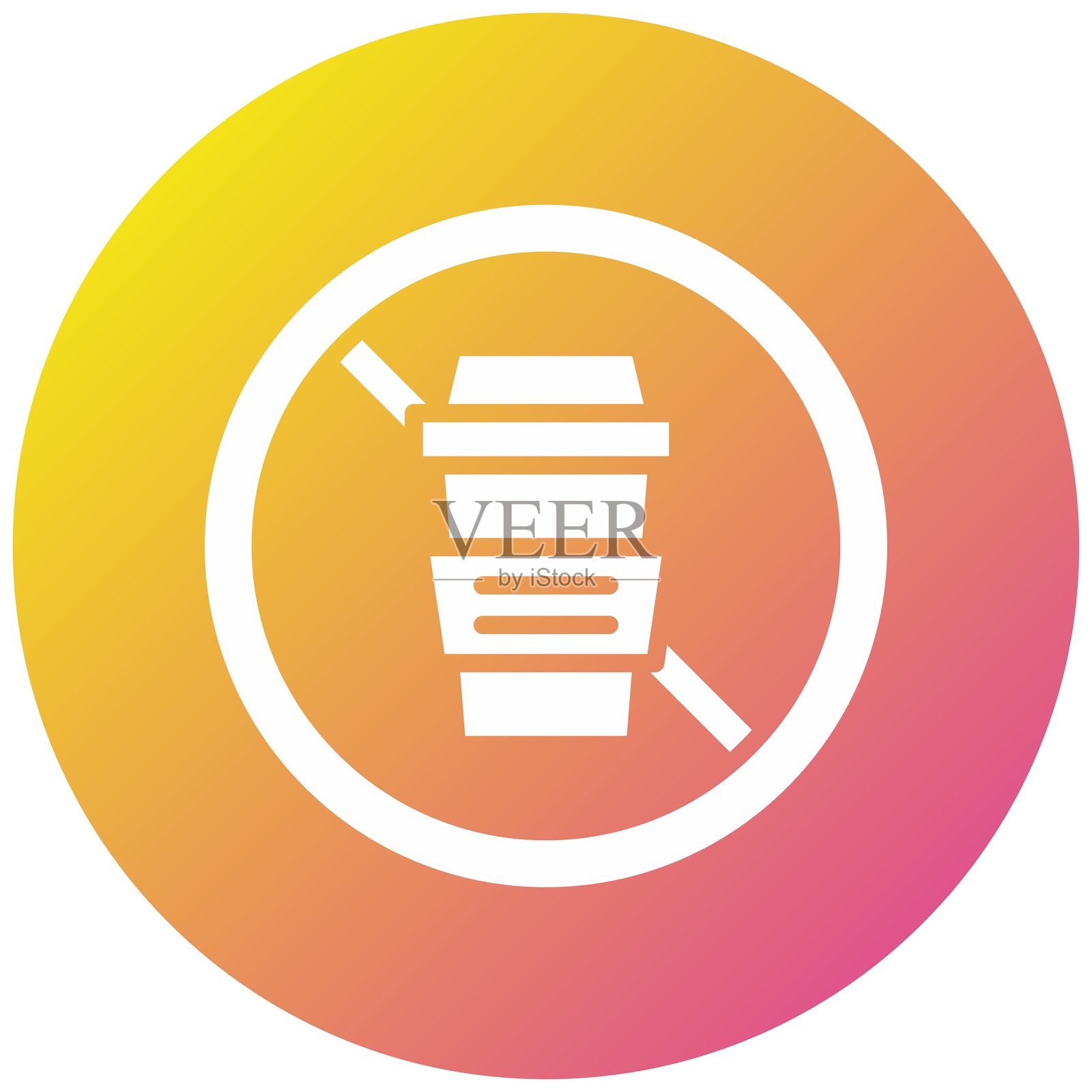 无咖啡矢量图标设计插图插画图片素材