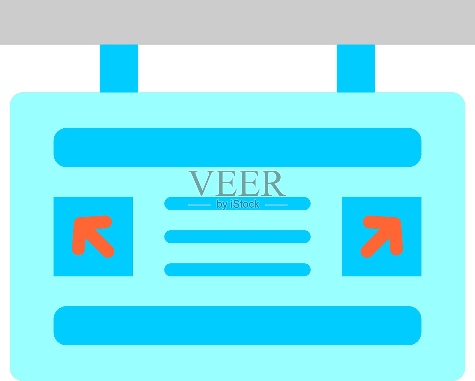 登机口图标风格插画图片素材