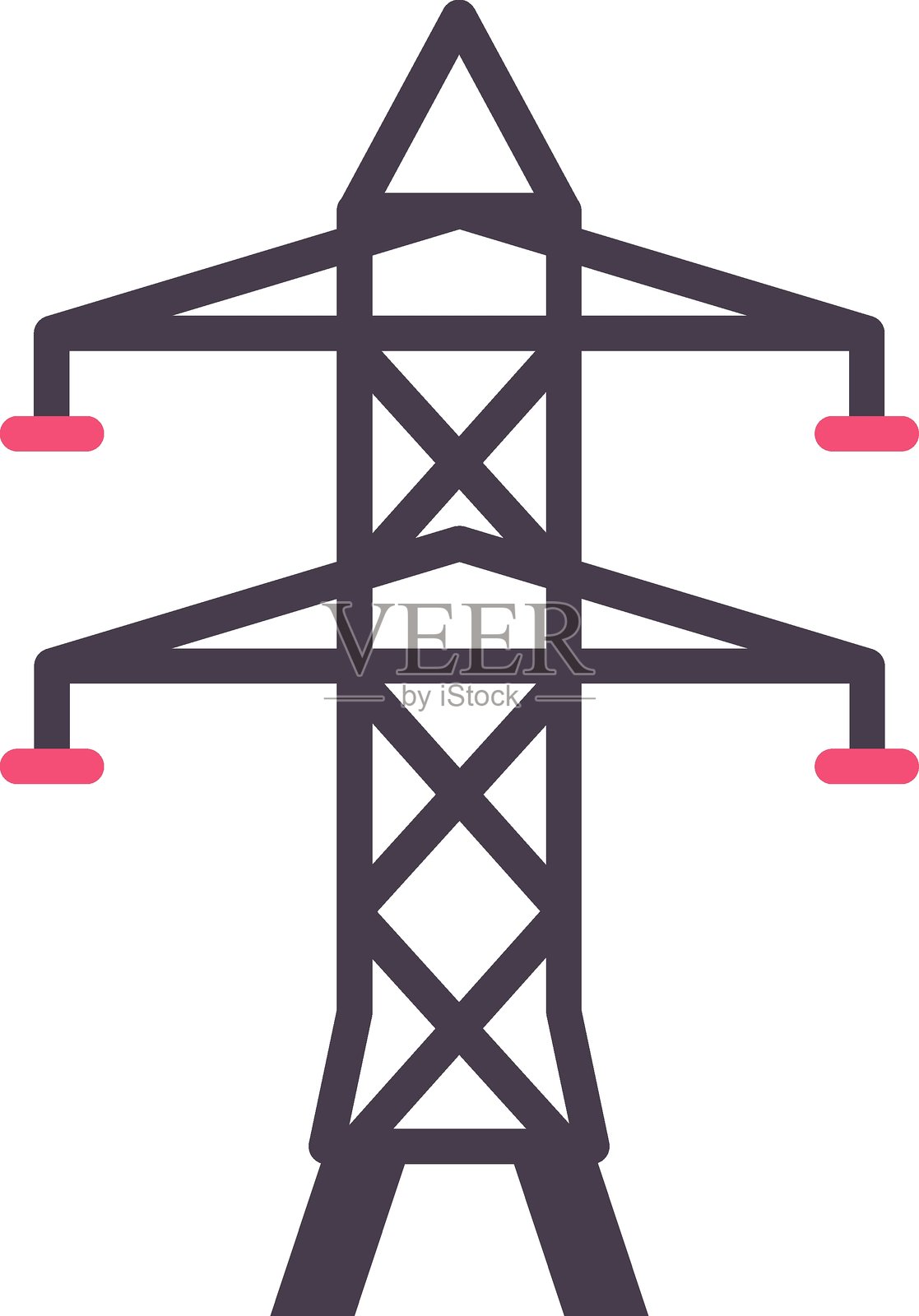 电能图标风格插画图片素材