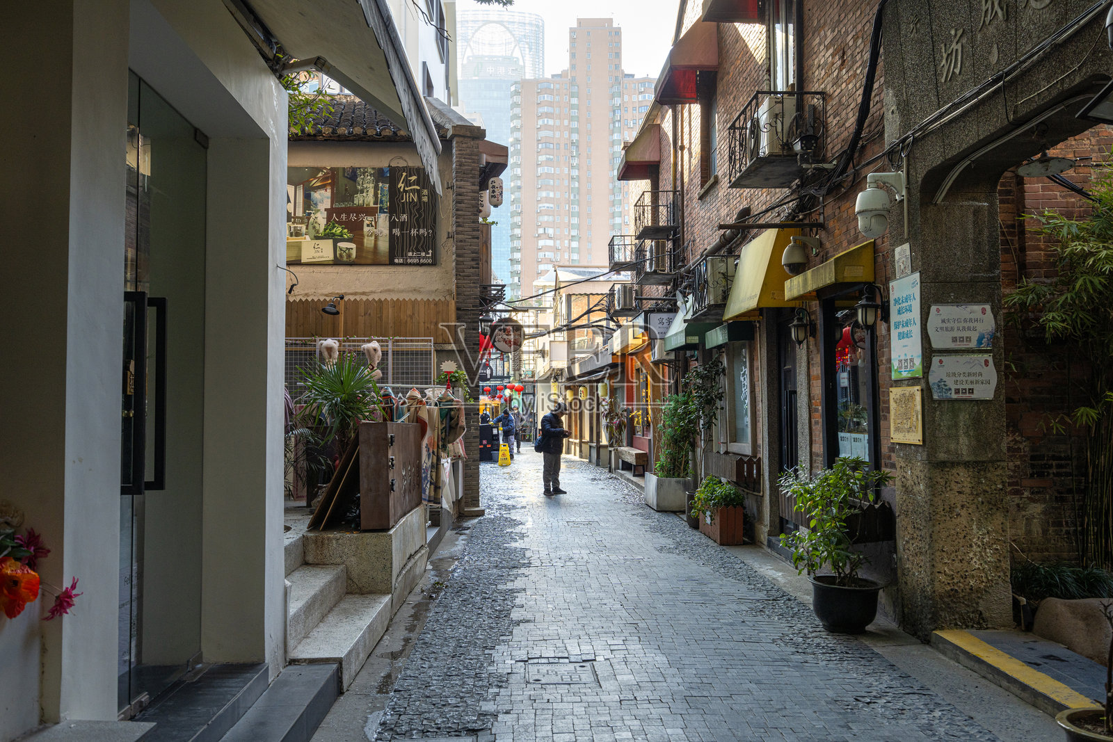 中国上海的田子坊地区照片摄影图片