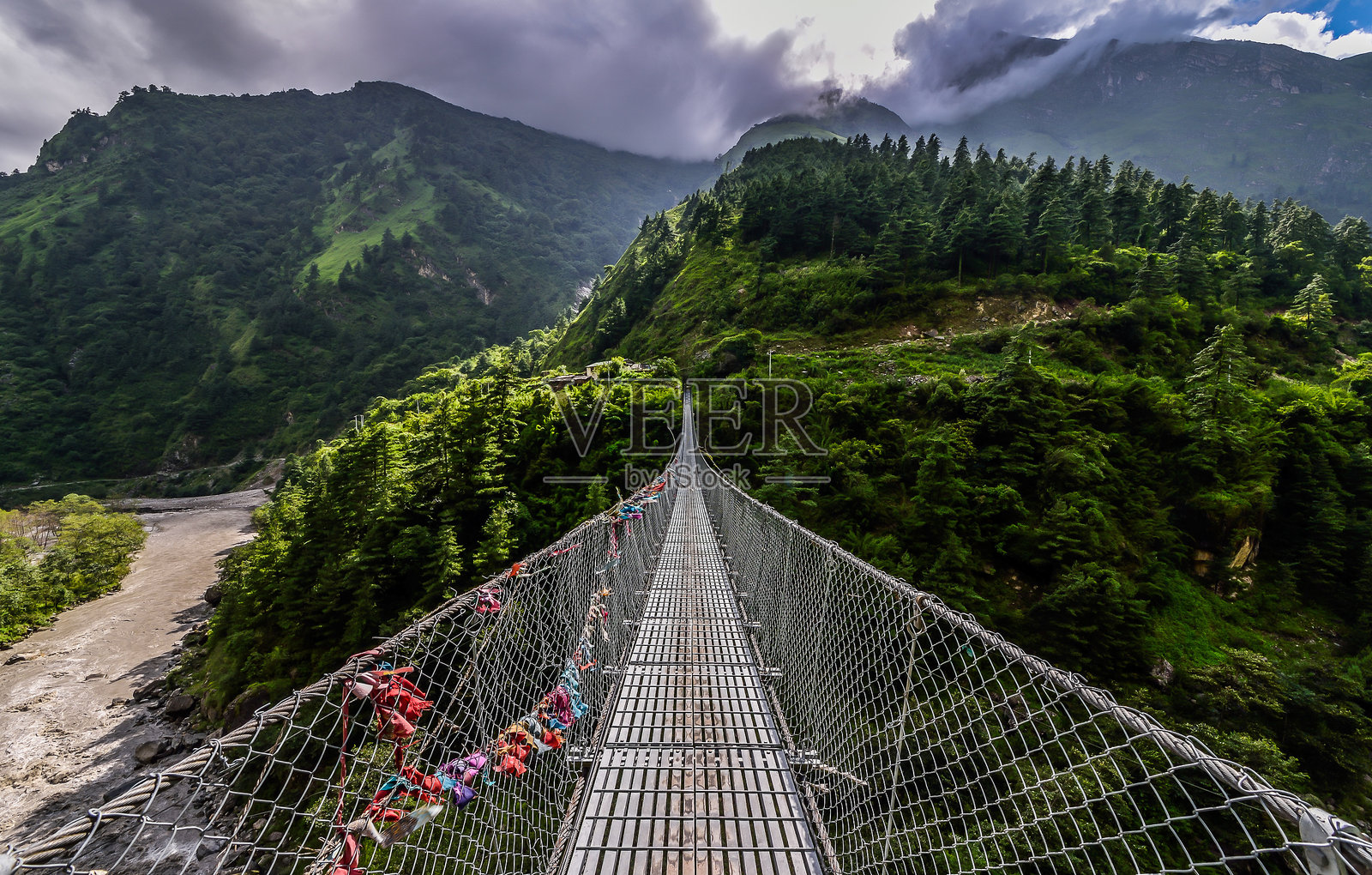 尼泊尔 - 安娜普尔纳山脉照片摄影图片