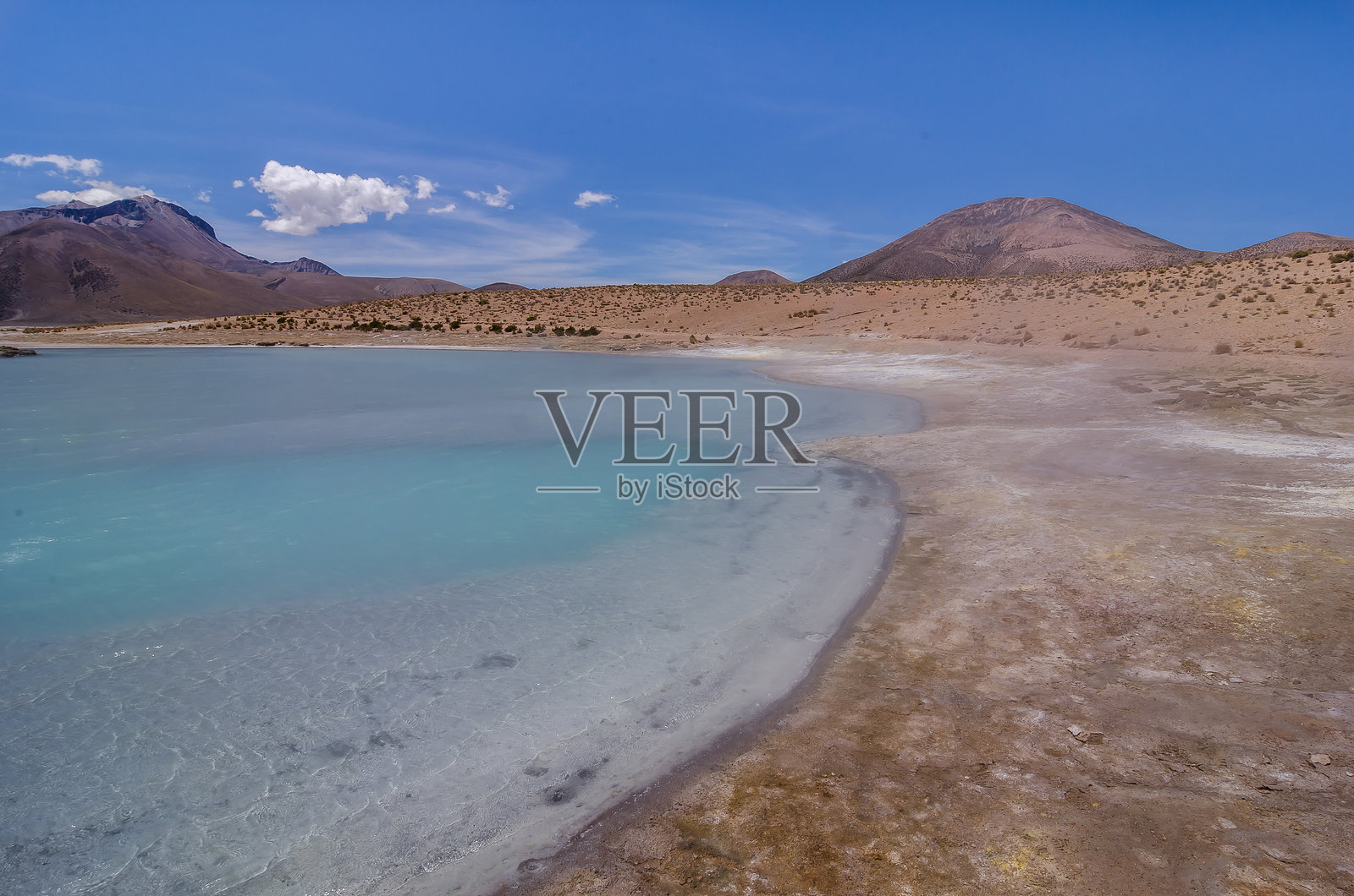 智利 - 苏里雷盐沼 - 高原 - 劳卡生物圈保护区照片摄影图片