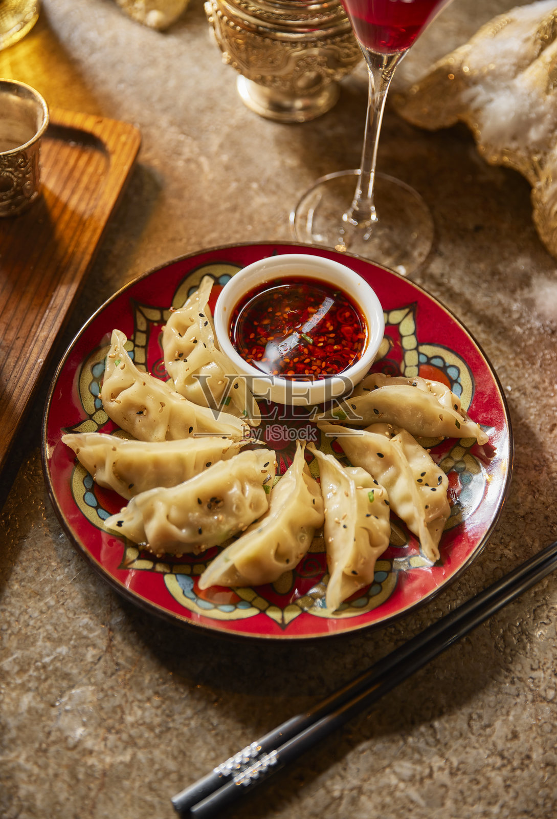 中国传统饺子照片摄影图片