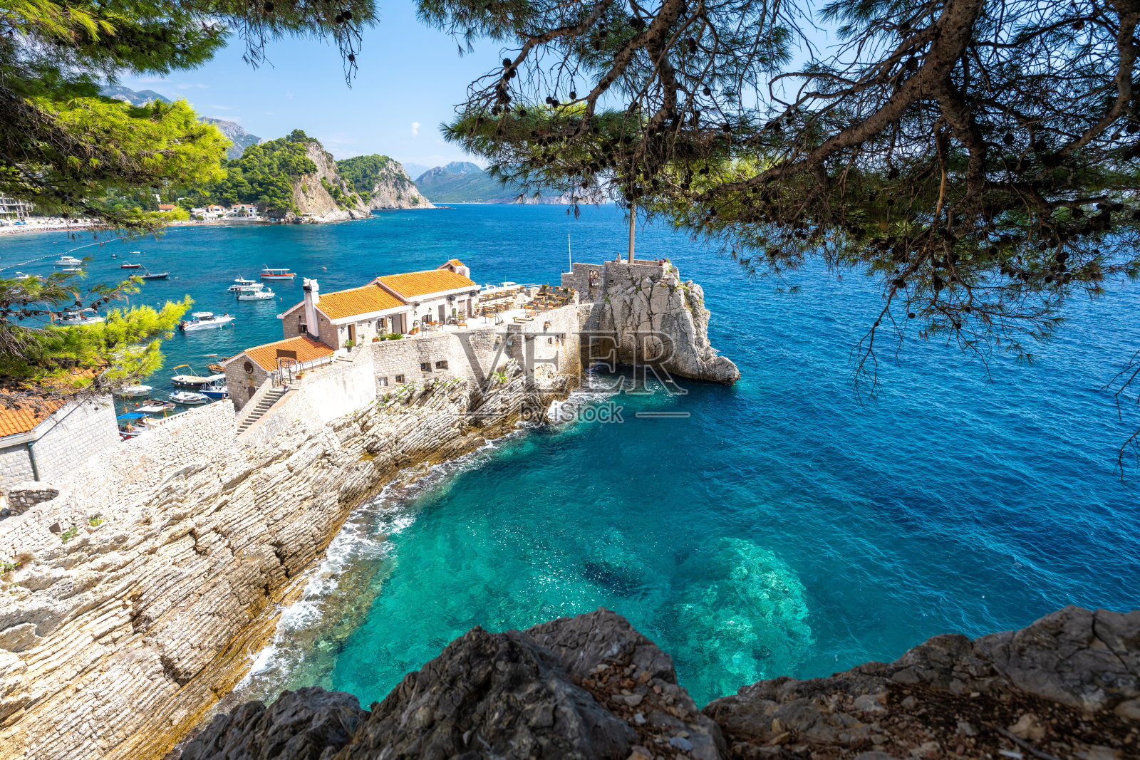 黑山的佩特罗瓦茨老堡垒照片摄影图片