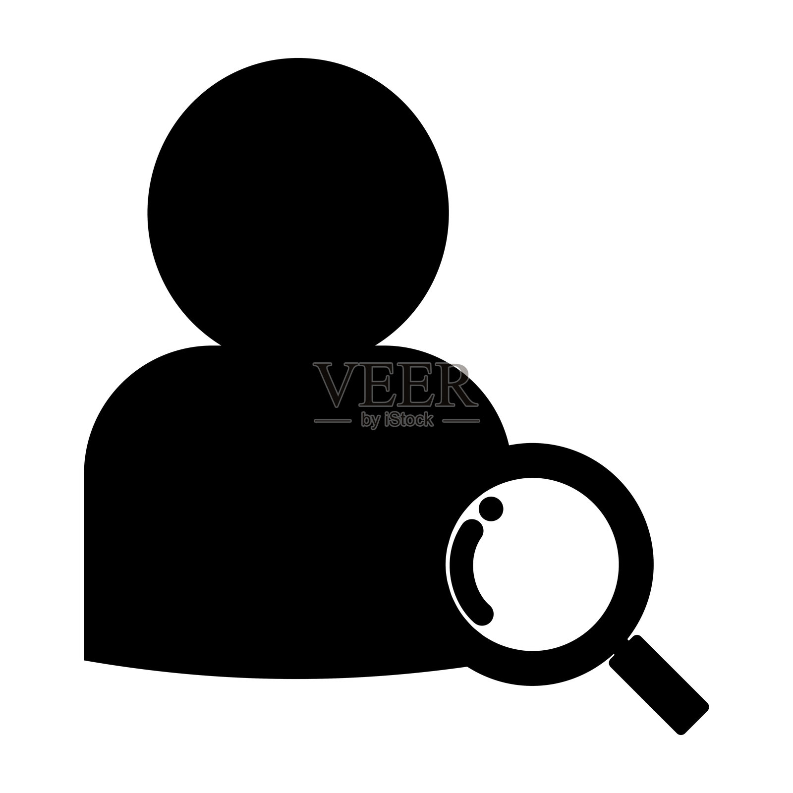 好友搜索图标插画图片素材