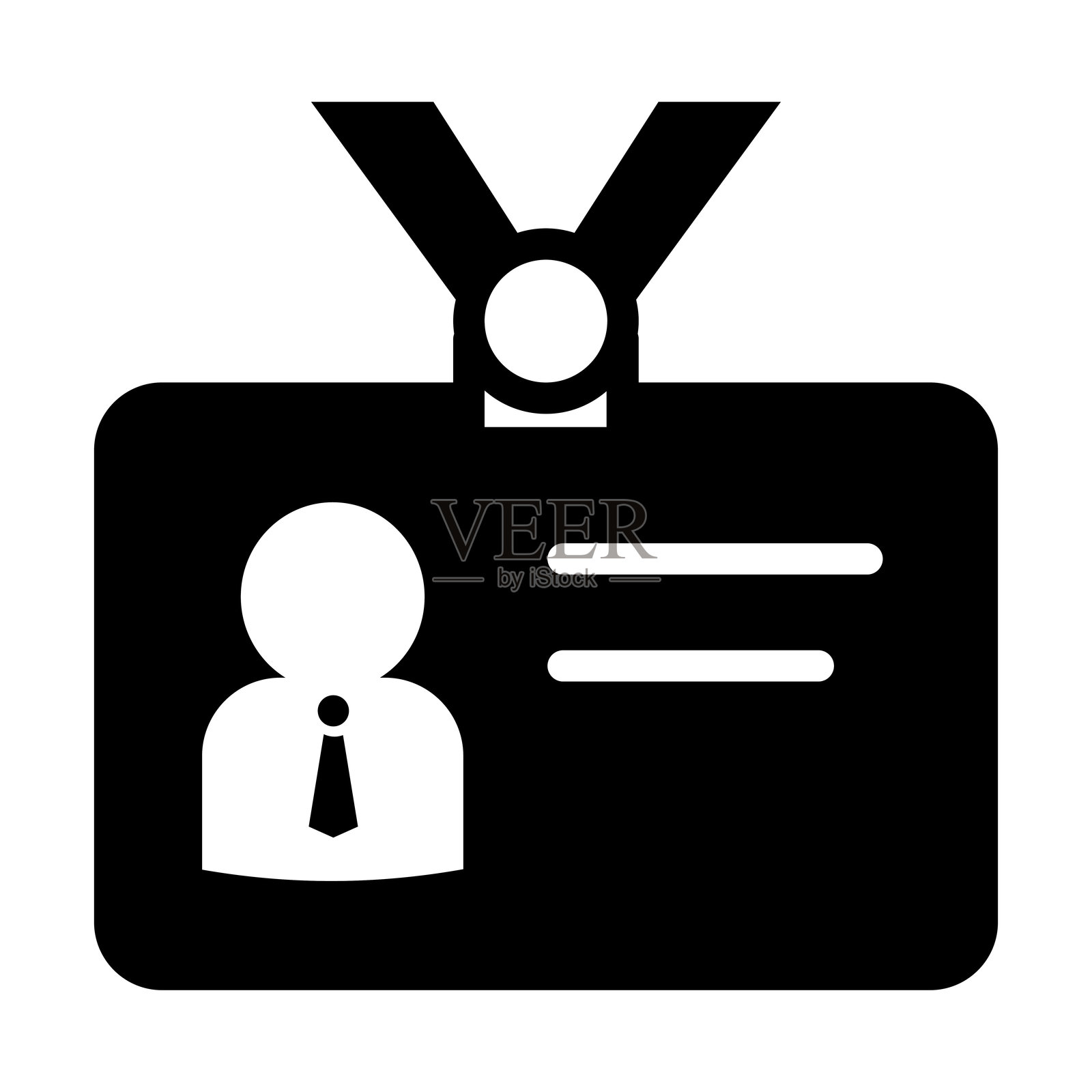 员工身份证图标插画图片素材